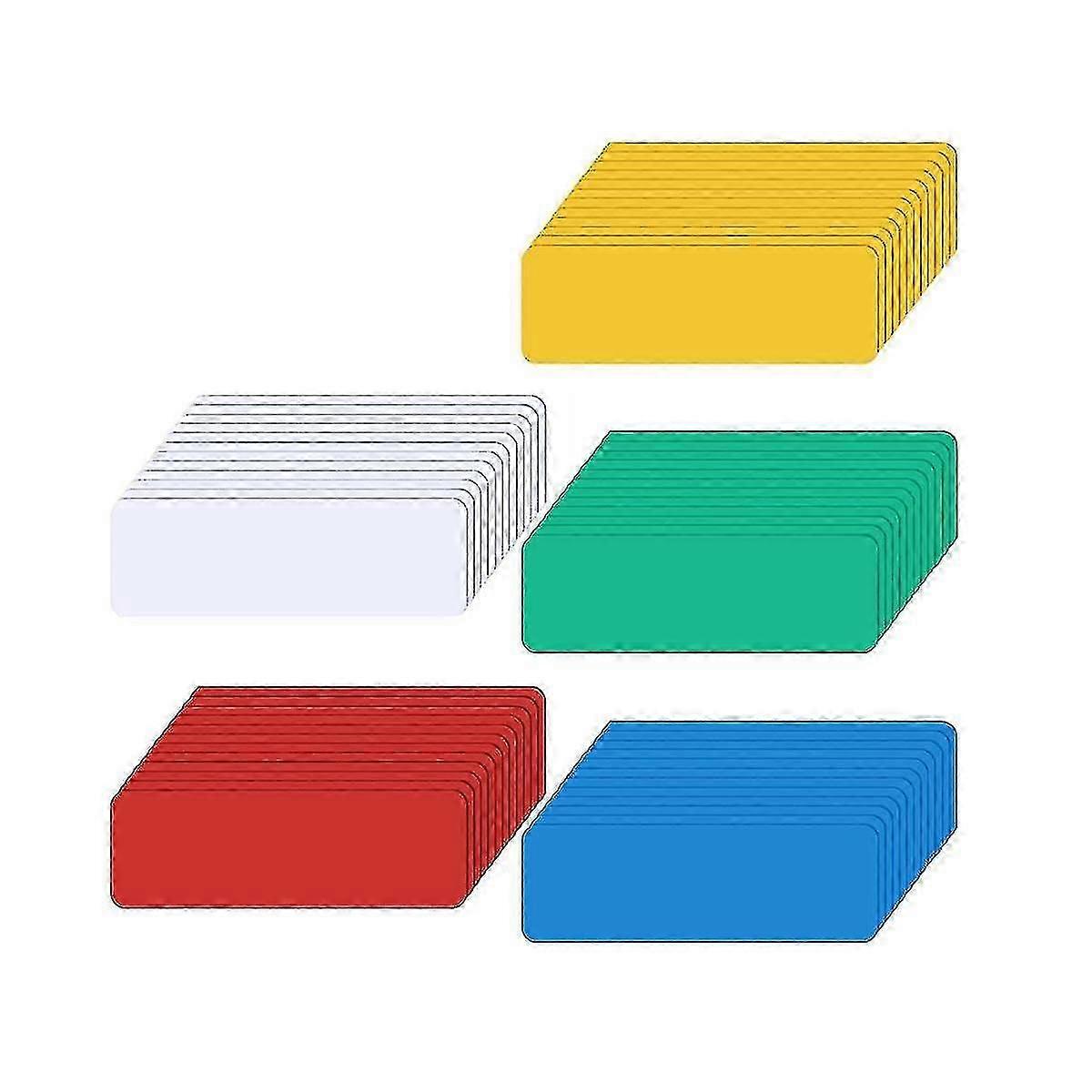 60 Pack Reusable Waterproof Magnetic Dry Erase Labels and Name Tags