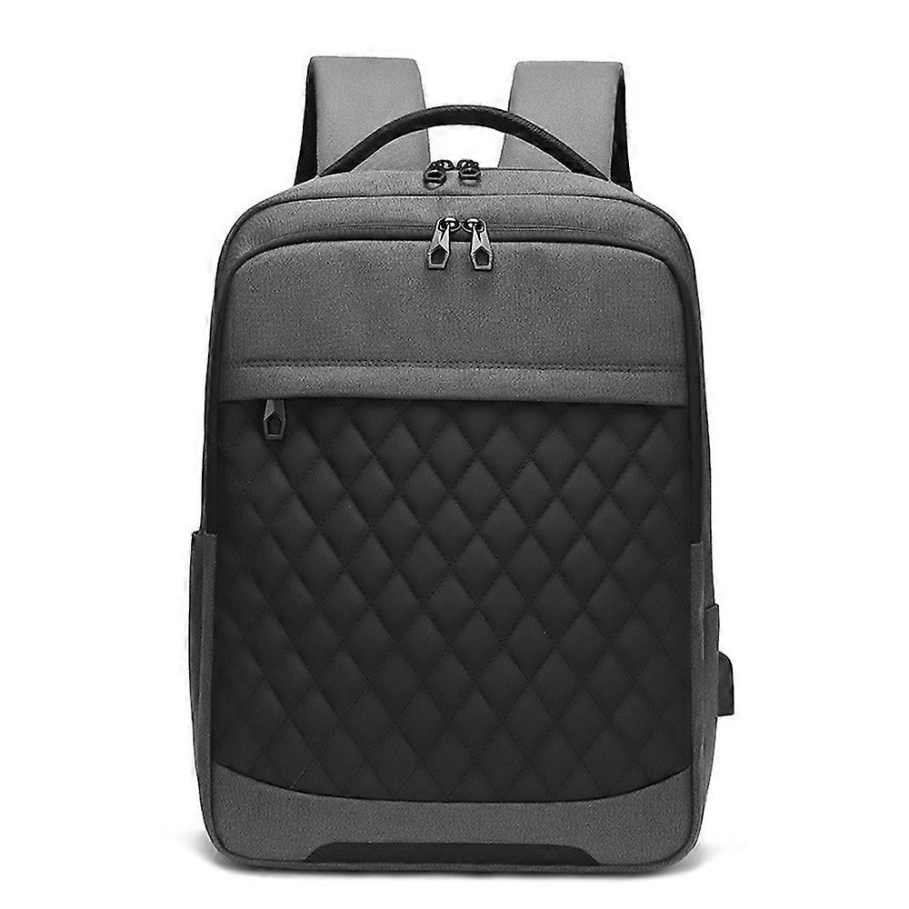 Office Notebook Backpack, Suitable For 15.6-Inch Ultra-Thin Notebook, Waterproof Bag-Grey