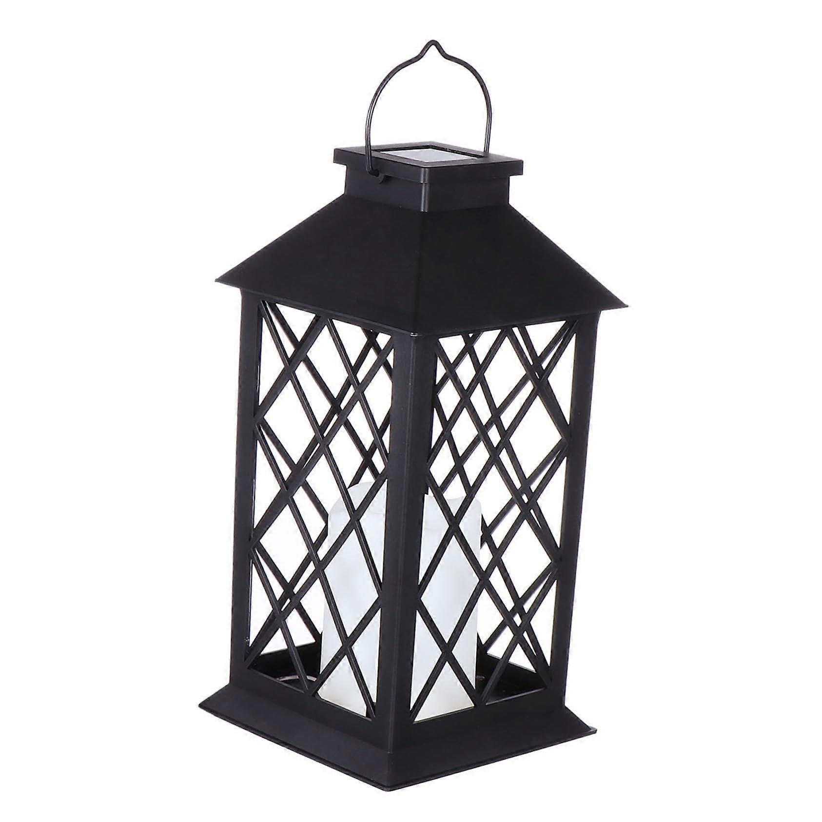 Solar LED Iron Vintage Garden Light Pendant Lamp for Outdoor Patio Decoration, Rustic Style, Energy-Efficient, Weatherproof