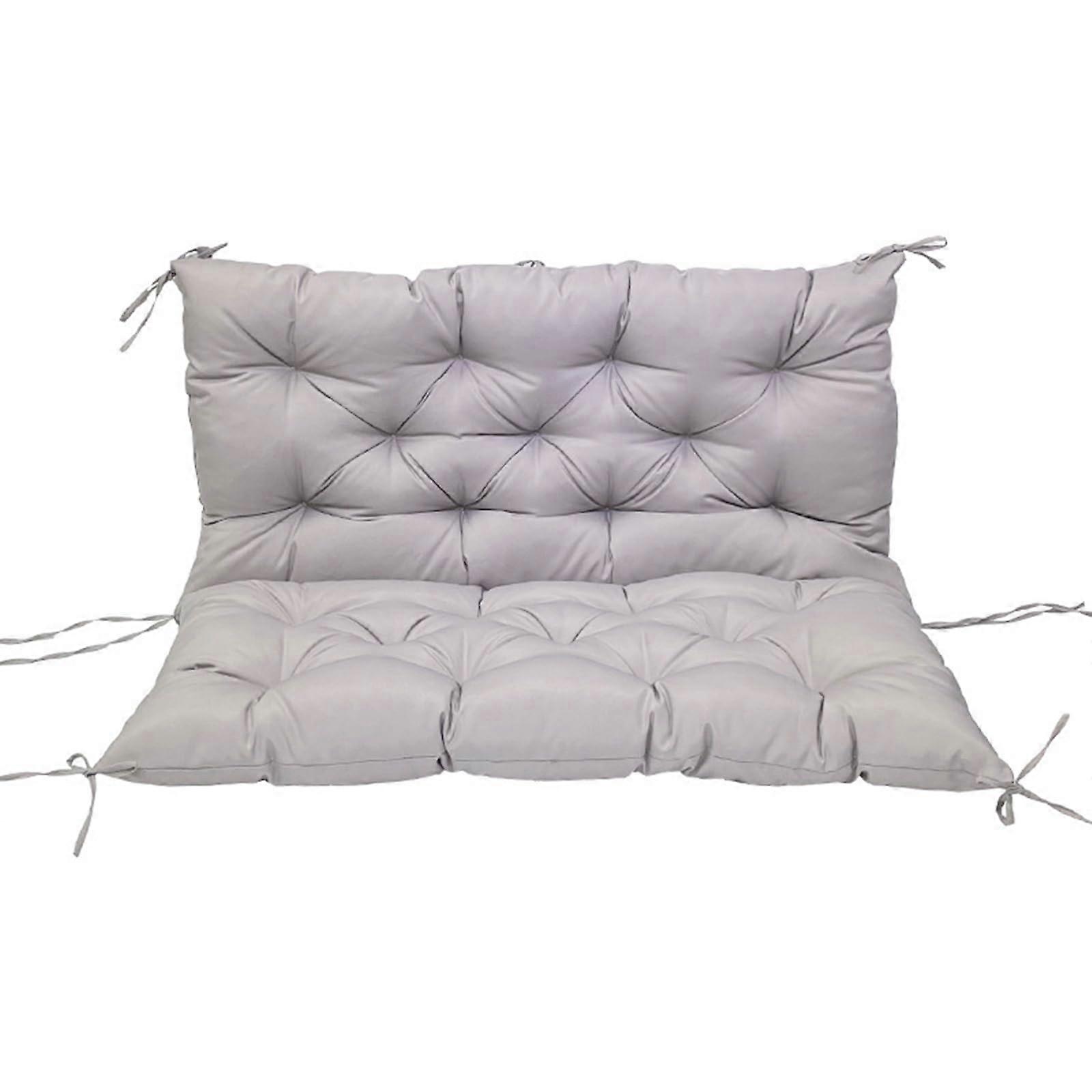Waterproof seat cushion for outdoor use, with backrest, 120 cm