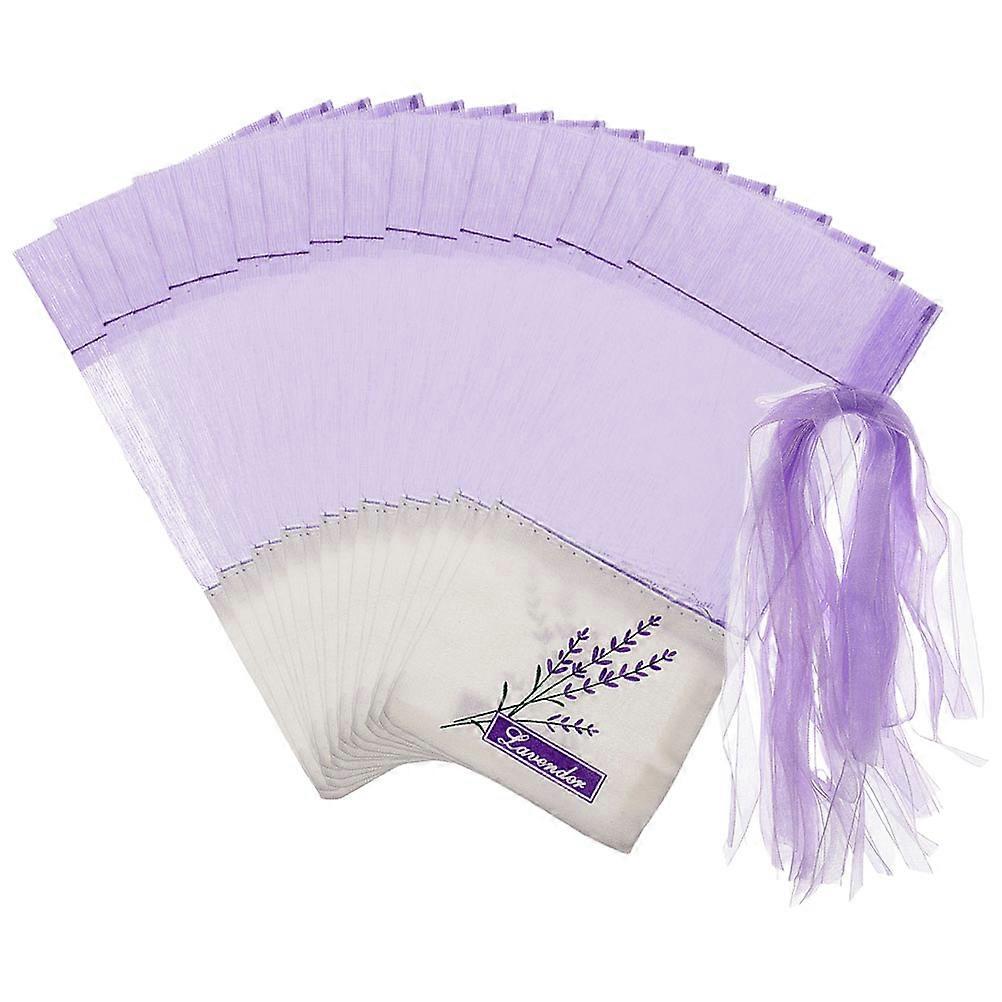 Lavender Sachets Cotton Rectangular Small Sachet Bags 50Pcs