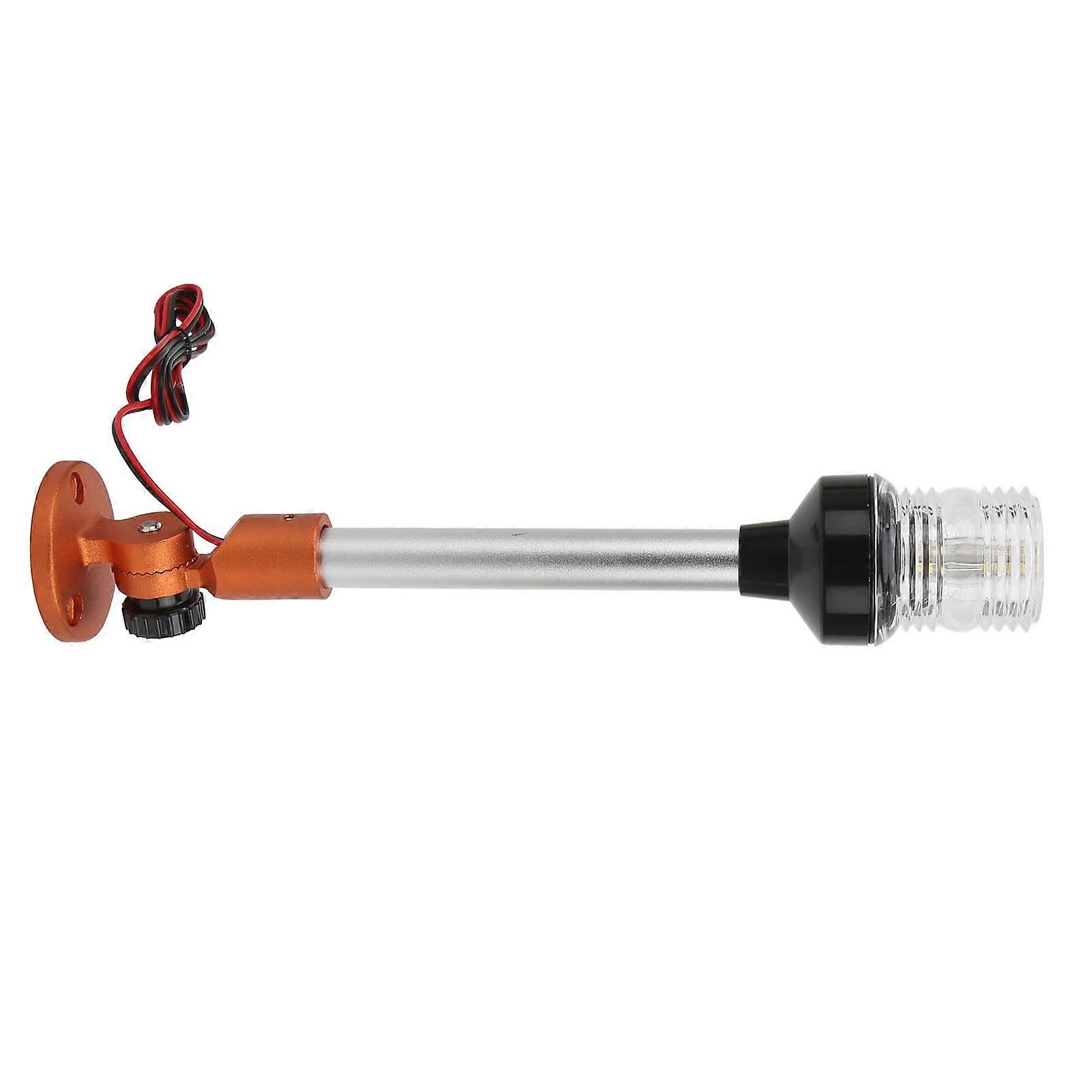 LED Navigation Anchor Light 2nm IP66 Waterproof Fold Down All Round 360° Boat Stern Lamp for Yachts MarinesOrange