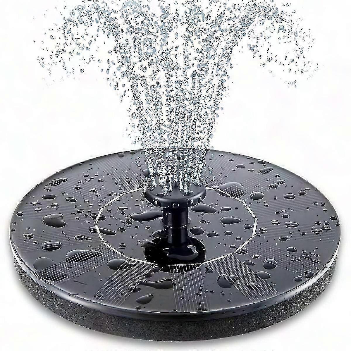 3.5W Solar-Powered Fountain with 6 Nozzle Options for Bird Baths and Water Features, Floating Design for Outdoor Use