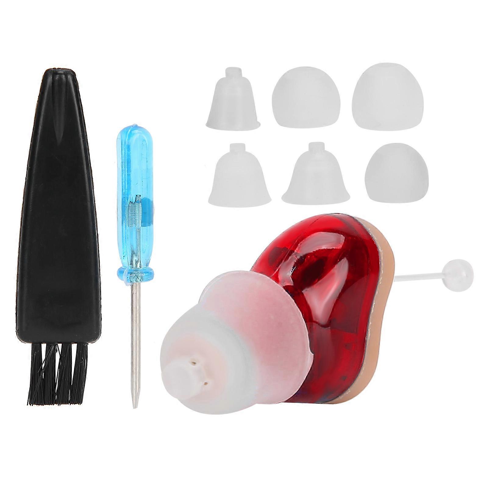 Portable Wireless Hearing Aids Earbud Type Concealed Mini Sound Amplifiers for Deafness Elderly