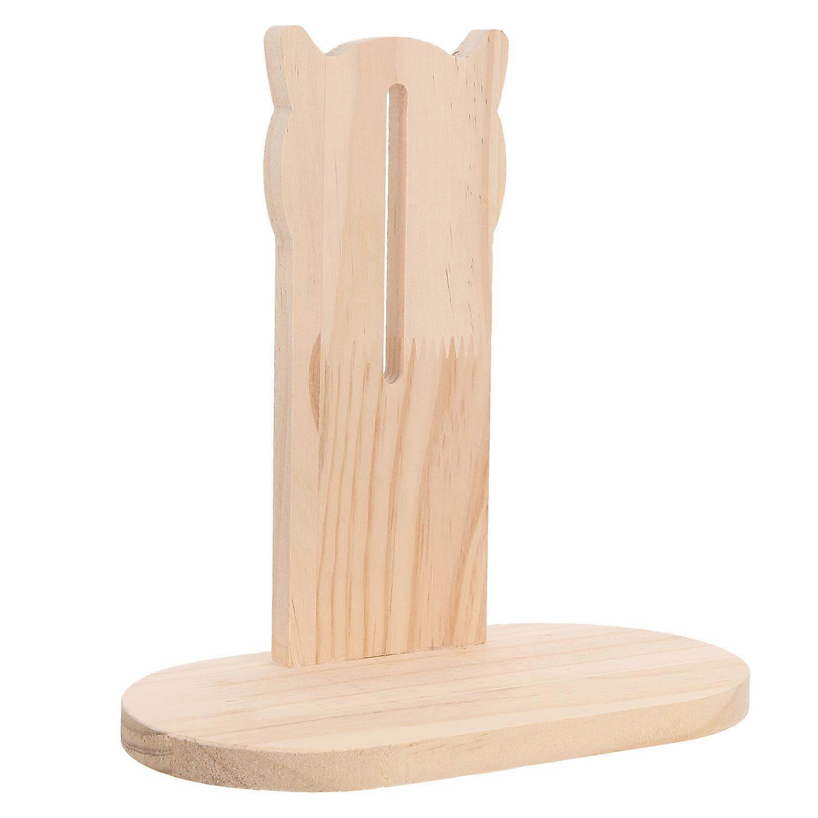 Wooden Base for Hamster Wheel Roller Stable Holder Rack Silent Support for Pet Exercise Running Accessories