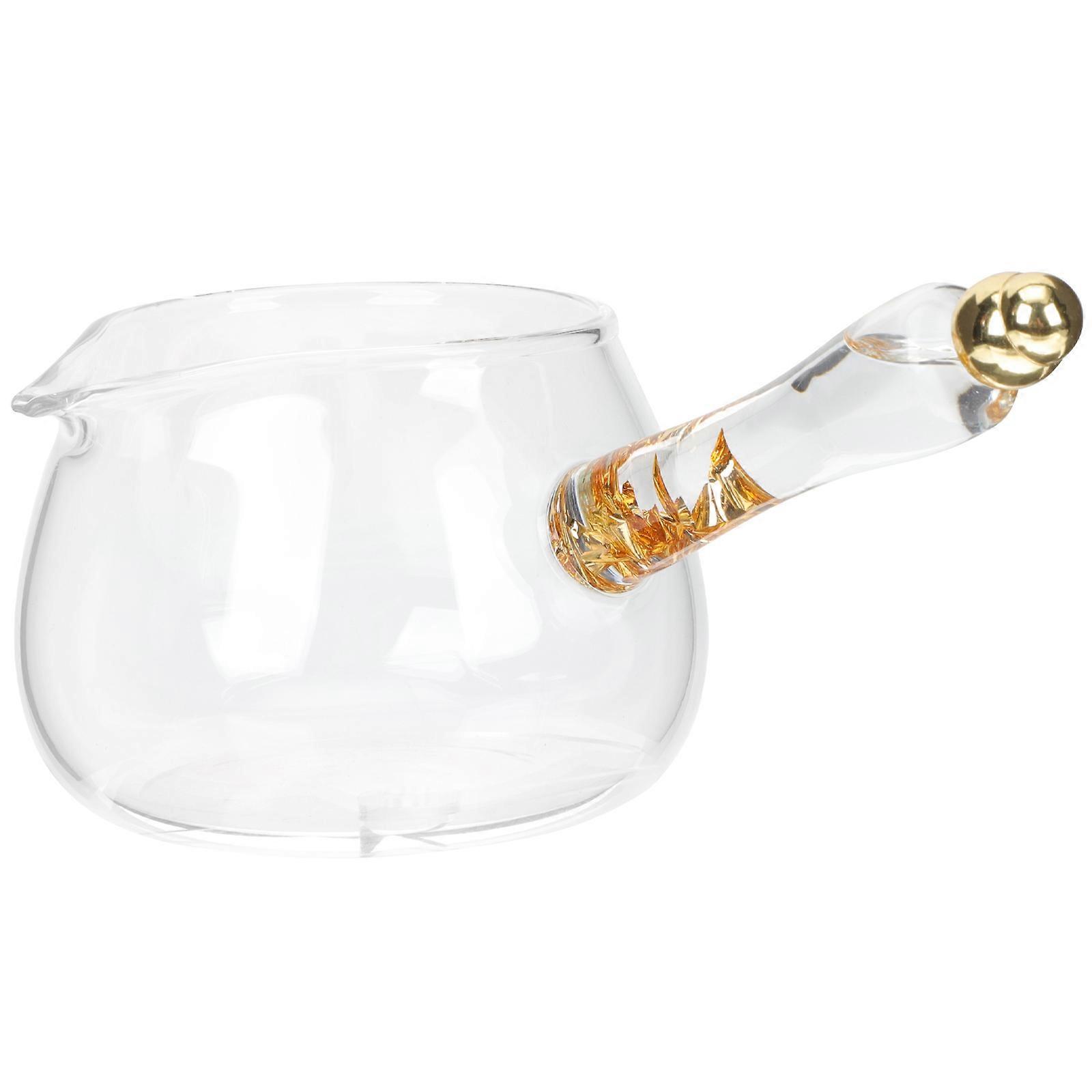 Mini Creamer Pitcher Glass Pitcher For Housewarming present With Side Handle 1Pcs