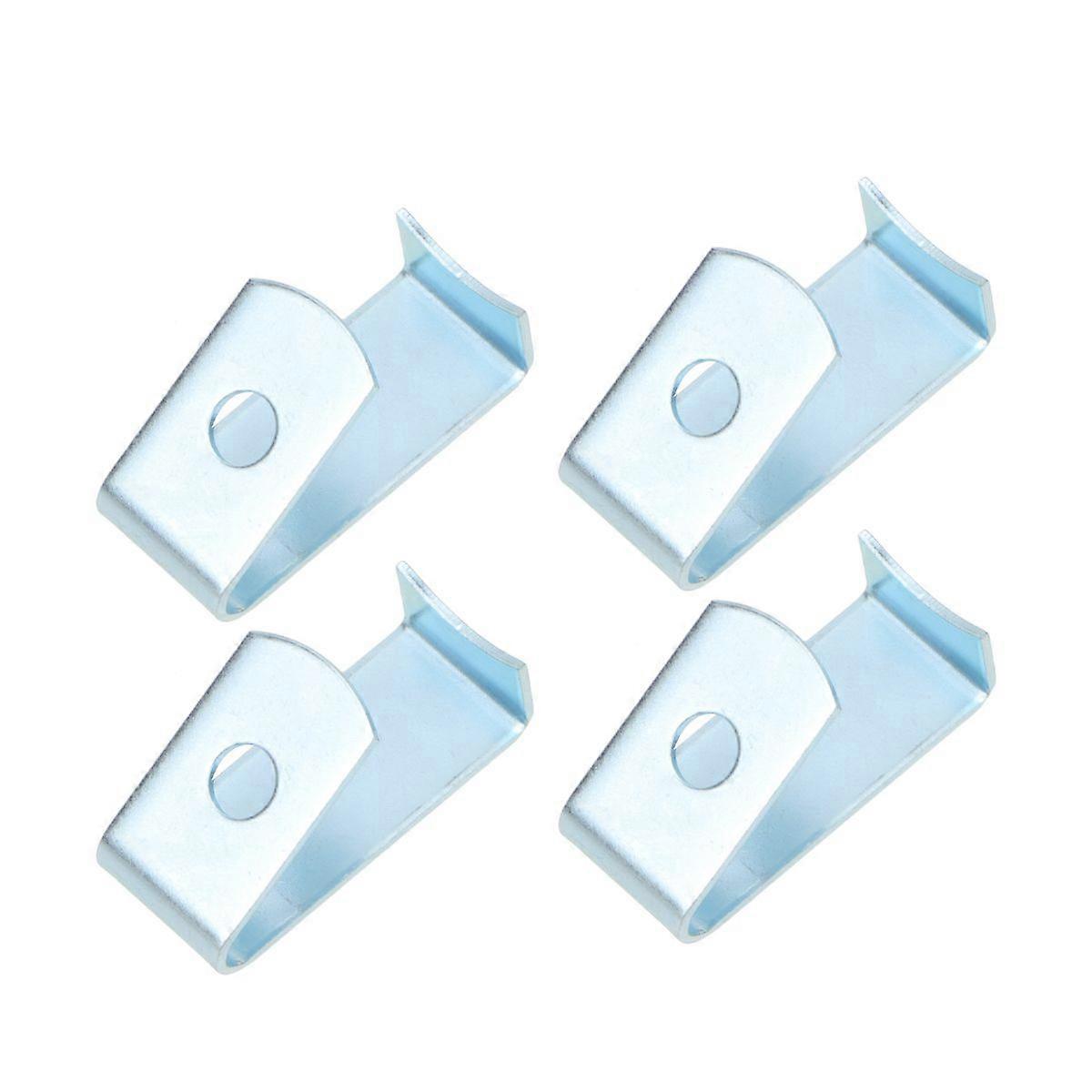 4pcs Clay Flower Pot Hanging Hook Flowerpot Holder Clips Hangers for Flower Pot Use (Blue)