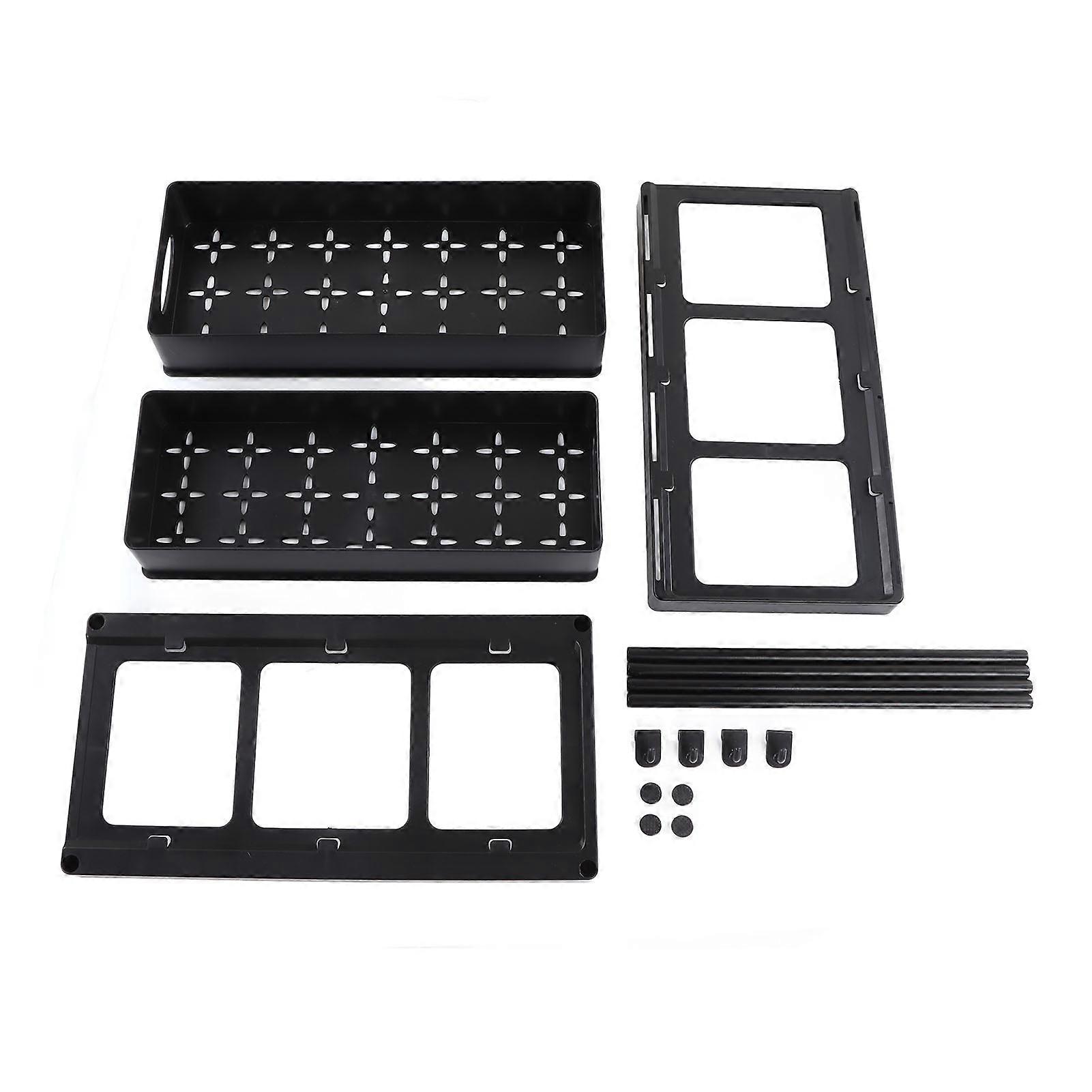 Sliding Pull Out Double Layer Under Sink Countertop Organizer for Bathroom Kitchen Laundry Room