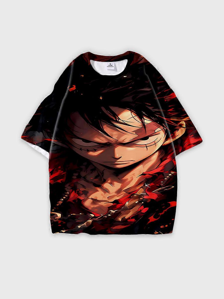 T-shirt round neck Role Pattern loose short sleeve JW1003