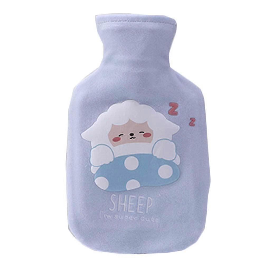 Sheep Pattern Hot Water Bottle Bag Model E Hand Warmer For Winter Warmth And Abdominal Pain Relief