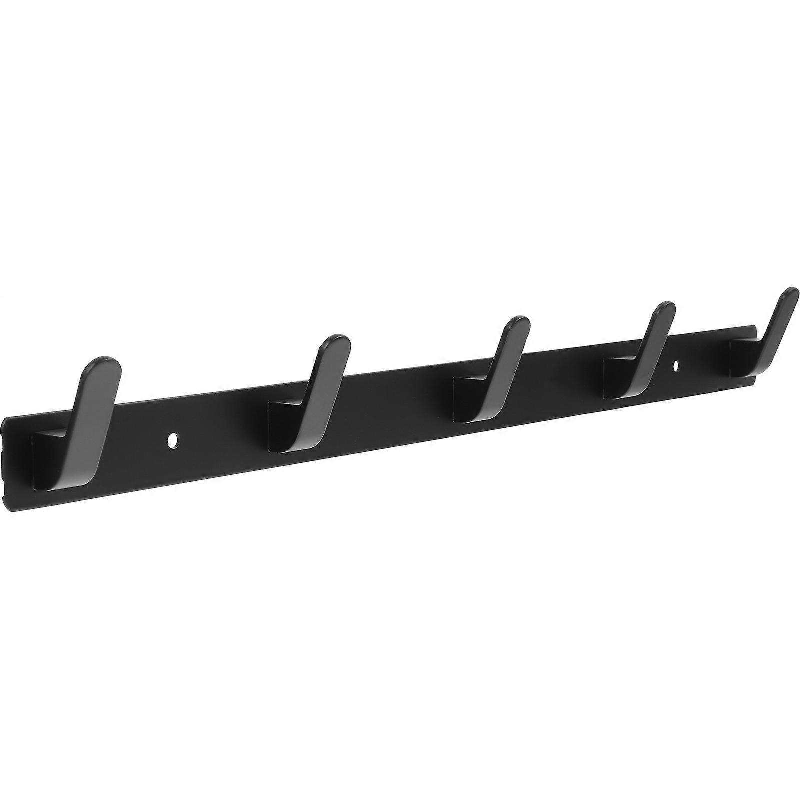 Space Saving Metal Coat Rack with Multiple Hooks for Clothes, Hats, Towels – Easy Wall Mount for Bathroom, Kitchen, Entryway