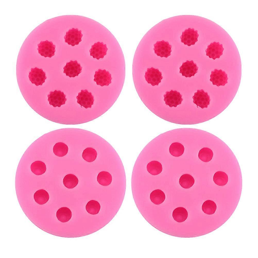 Silicone Muffin Tray Cake Decorating Tool Home Cake Shop Use Shaped Pink 4Pcs