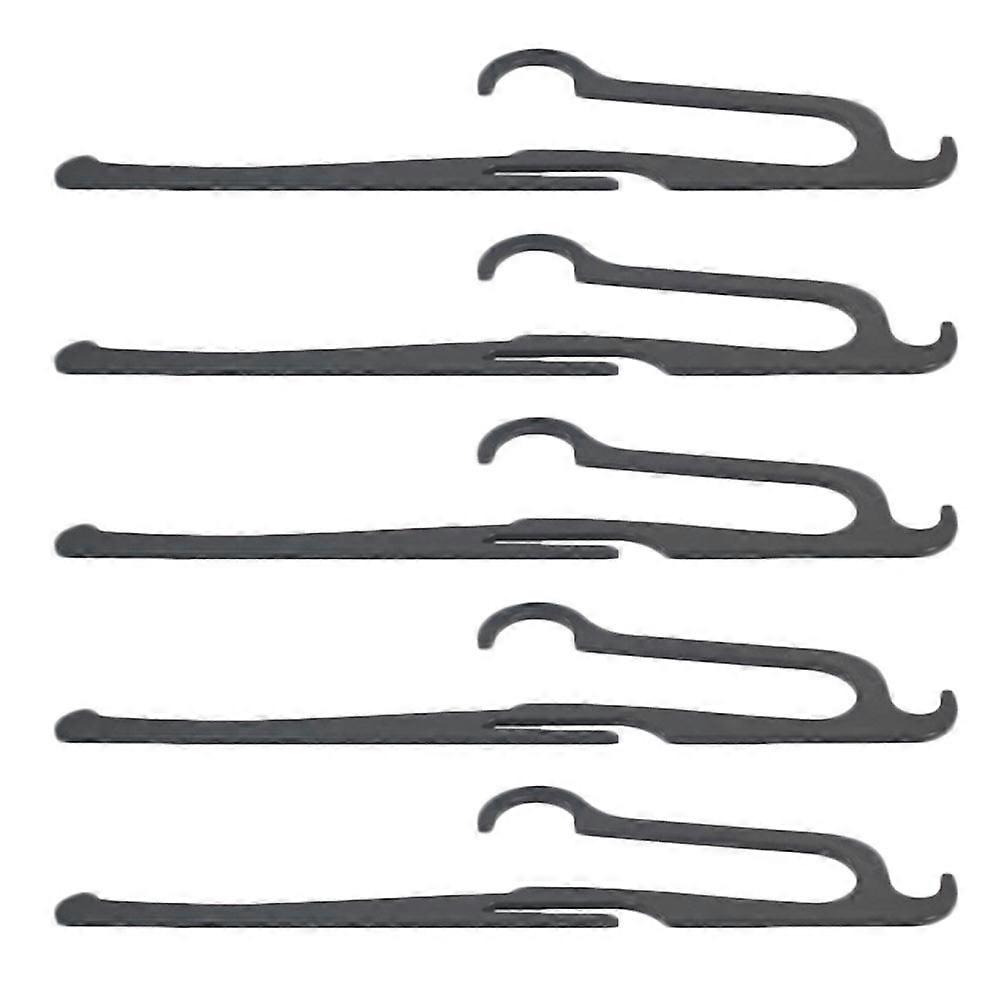 Hanging Clothes Drying Rack Anti Slip Plastic Hanger Home Use Space Saving 5Set