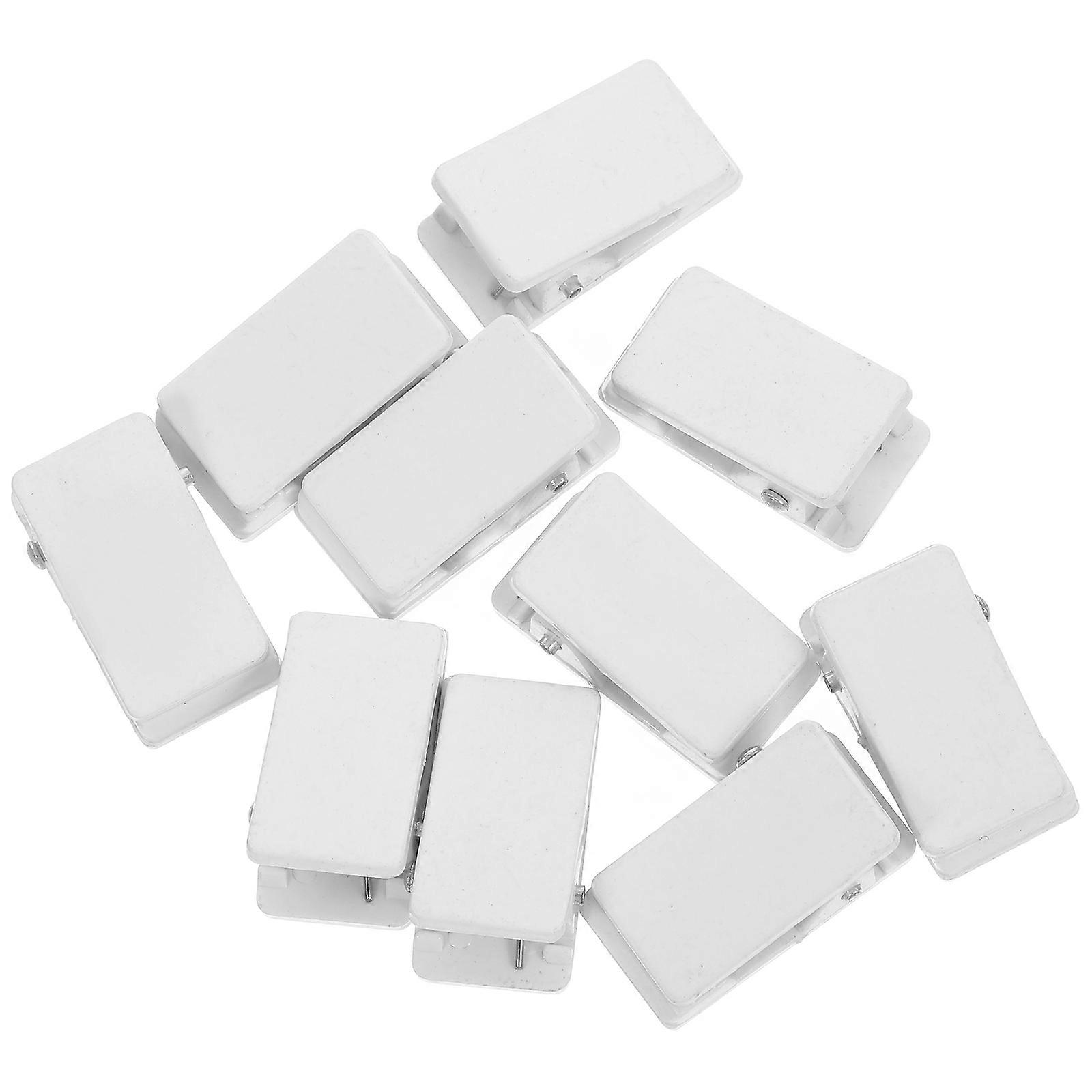 Clip Magnets Id Card Clips Organizing Name Tags Work Environments 2.60X1.30X1.30cm Spring Clamping 10Pcs