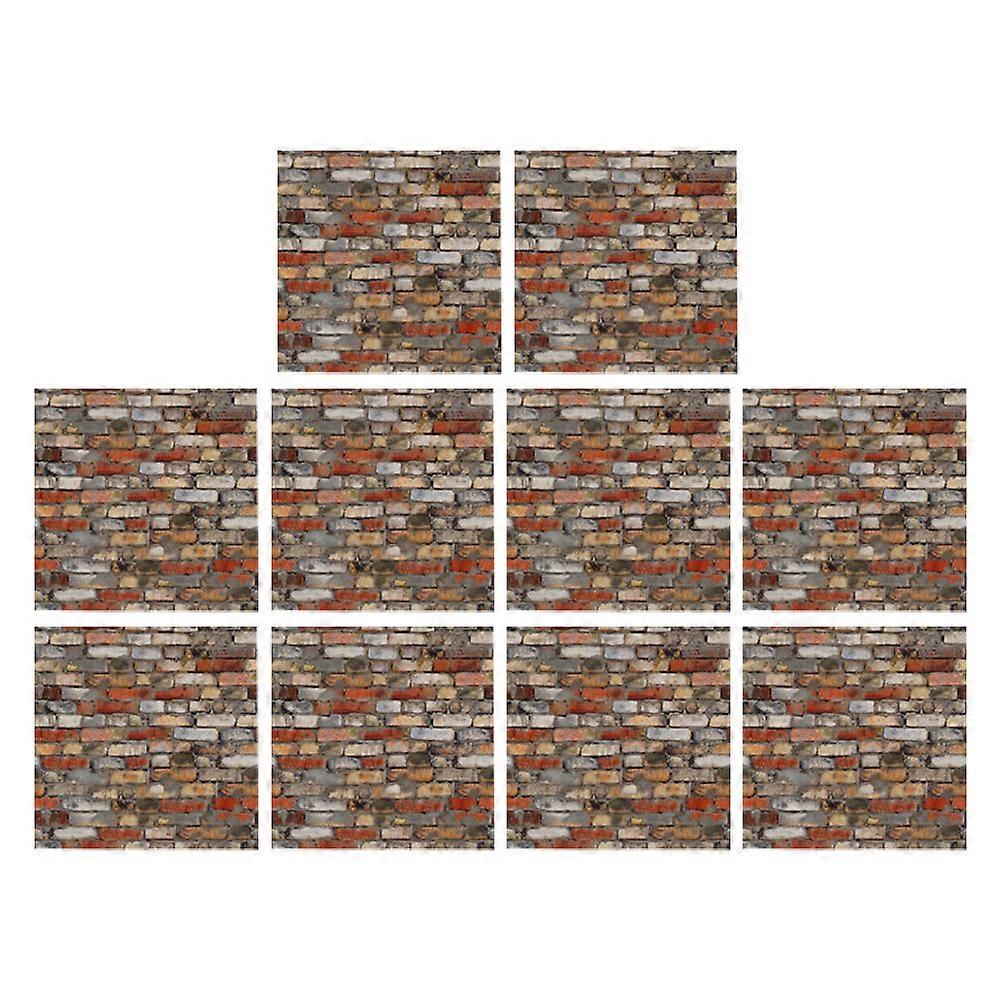 Mini Dollhouse Tiles Flooring Dollhouse Décor Interior Design for Dollhouses PVC Material 12Set