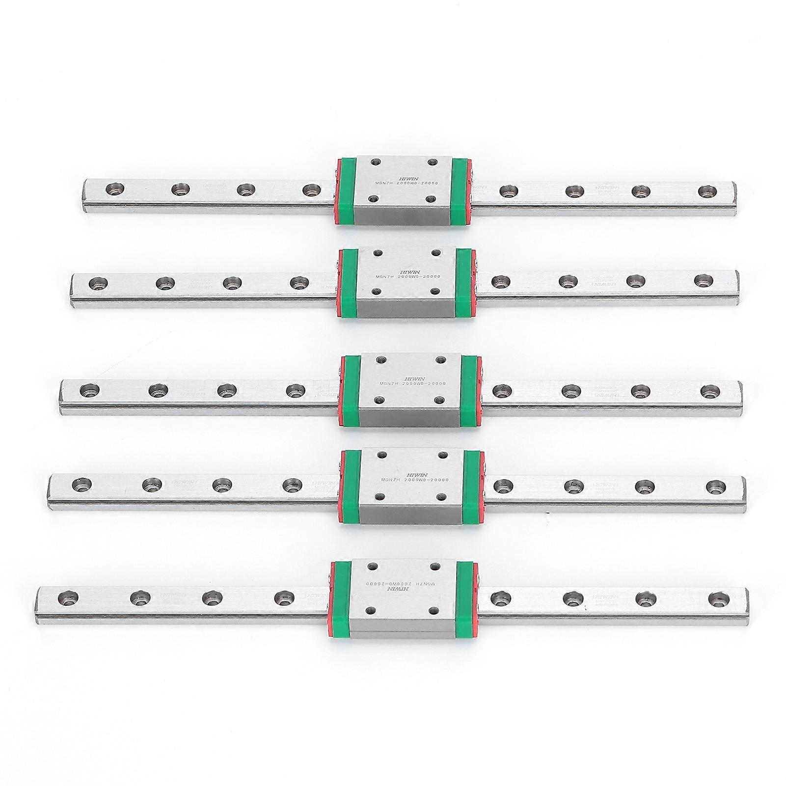5Pcs 3D Printer Linear Rail Guide 150mm MGN7 with Slider DIY Tool Accessory for Voron V0
