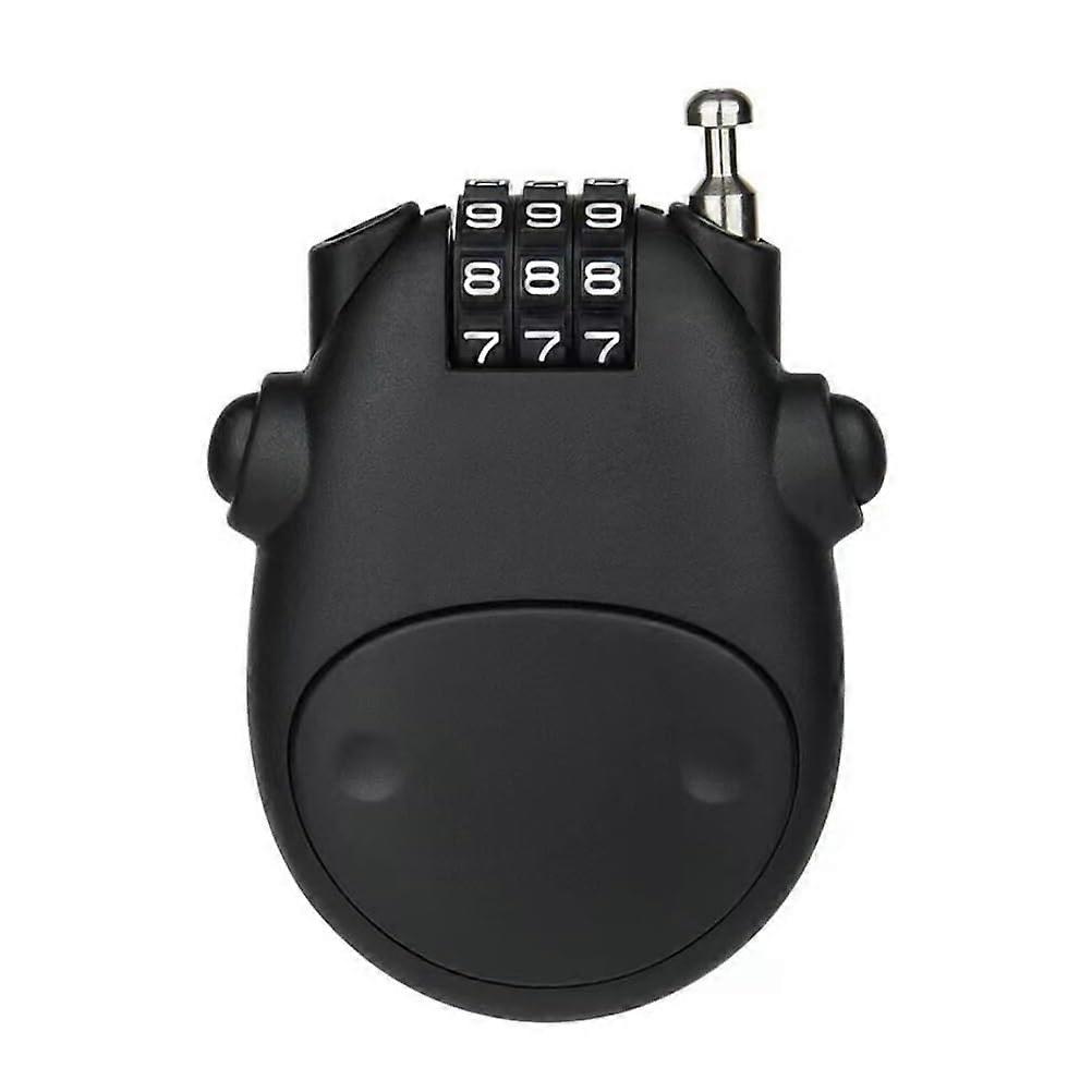 Compact Cable Lock With Wire Rope, 3-Digit Combination, Suitable For Bicycles, Motorcycles And Luggage