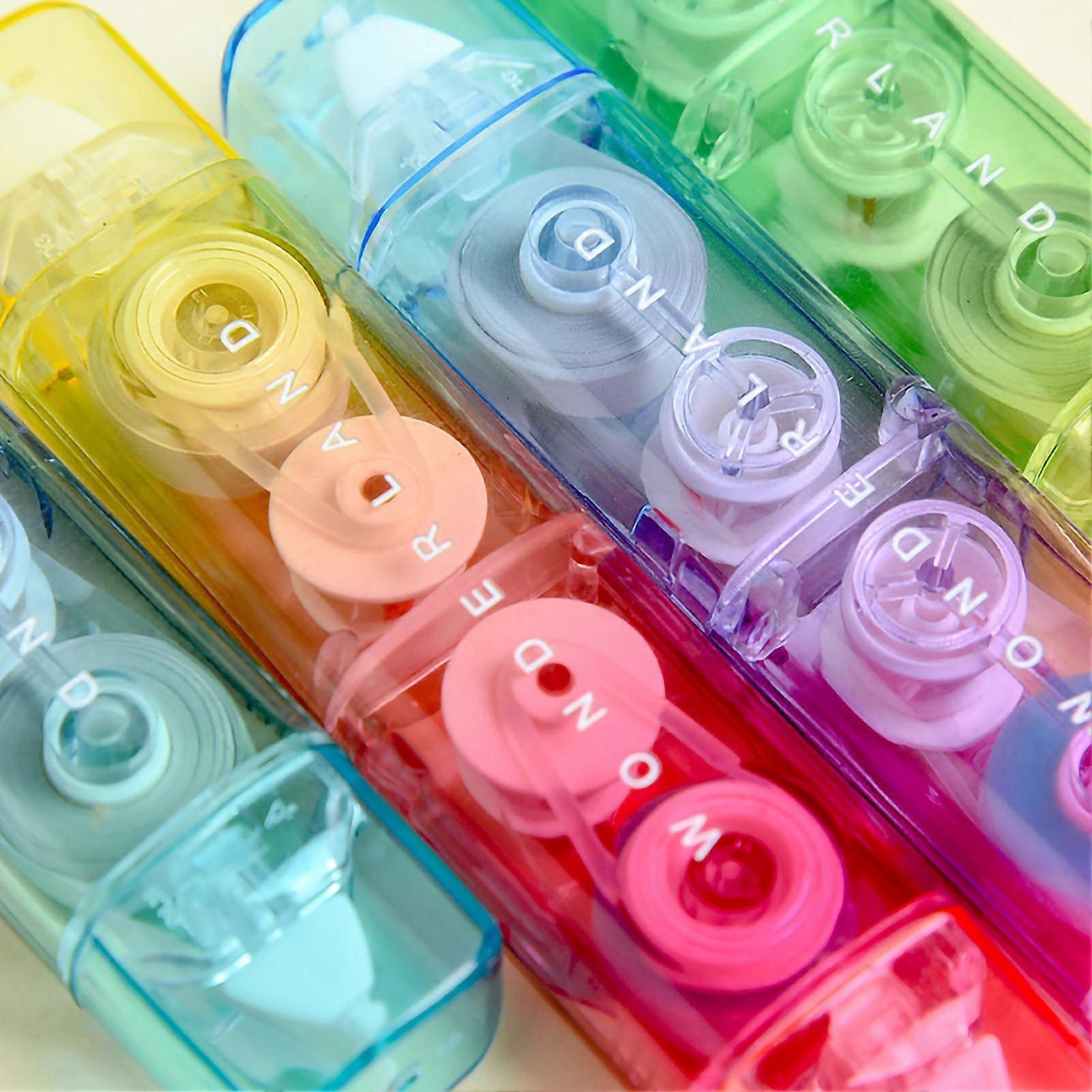 Correction Tape Gradient Color Shell Packaging Double Head Transparent Simple Adhesive Correction Tape Eraser for School 5mm(6 Meter)