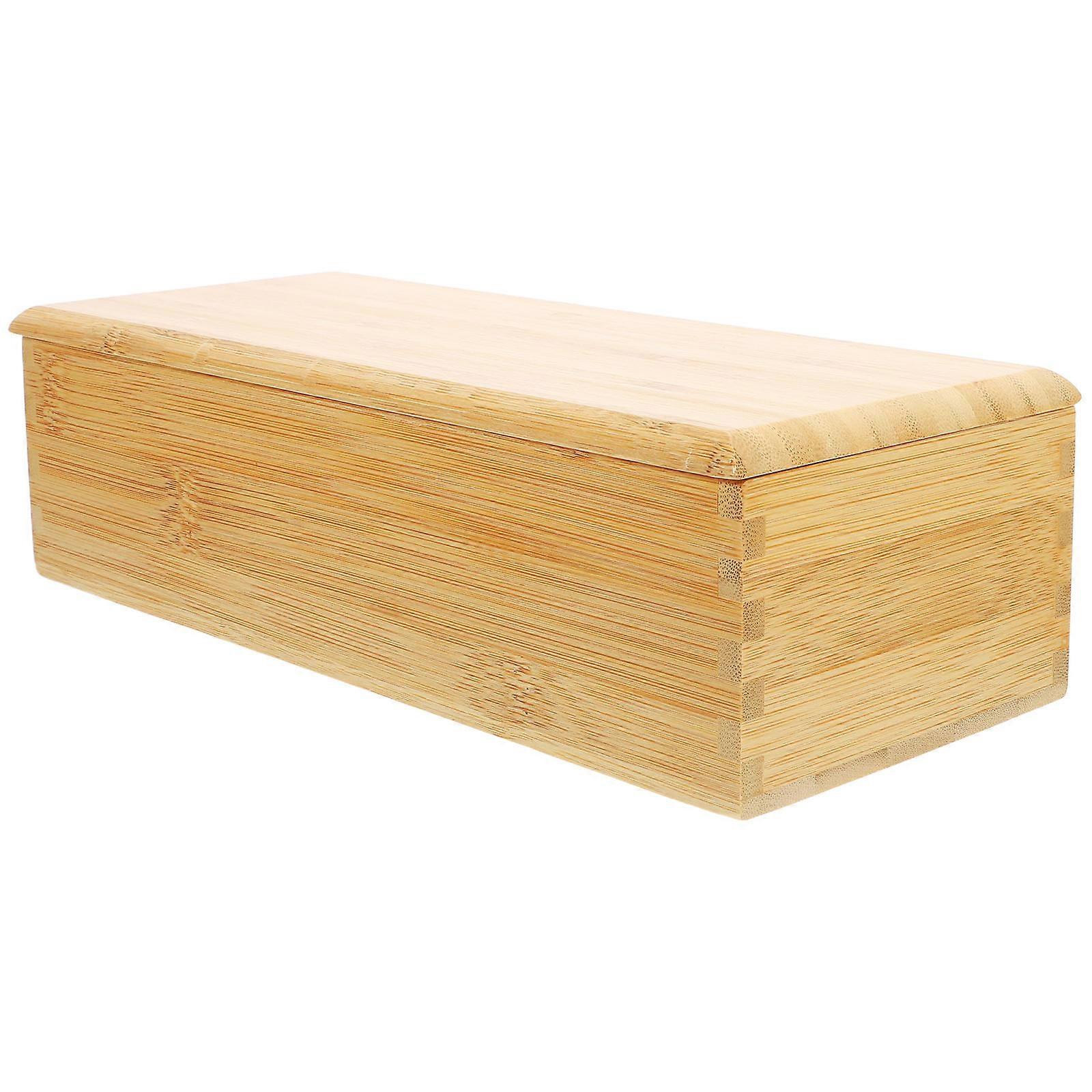 Bamboo Drawer Organizer for Kitchen Utensils 1 Set Wooden Boxes for Chopstick and Small Item Storage