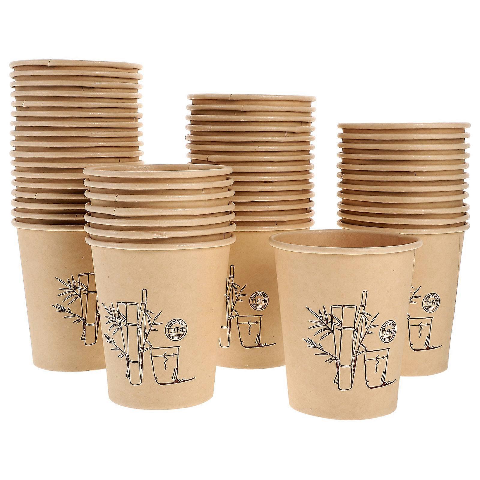 Beverage Packaging Cups Heat-Resistant Paper Cups Home Use Capacity 9 Oz Design 150Set