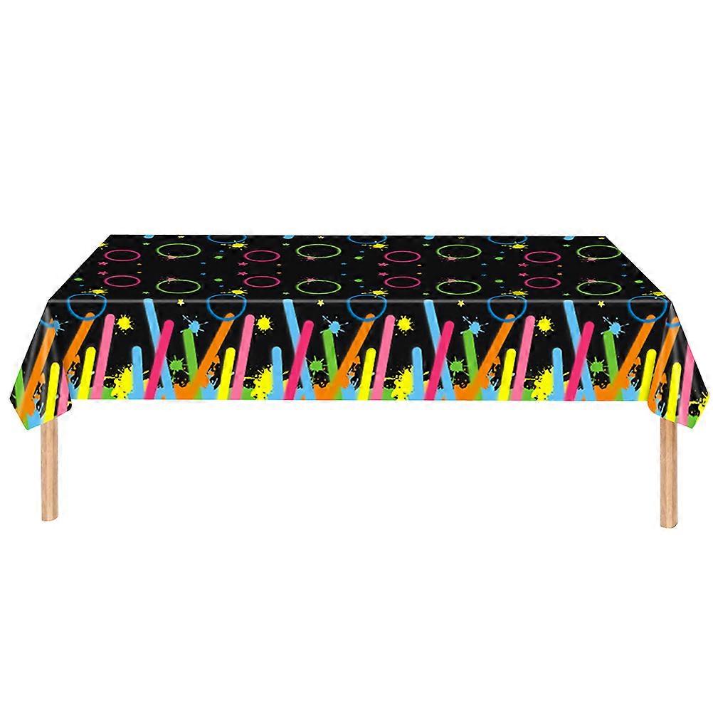 Disposable PE Tablecloth with Light Stick Pattern for Decor Multi Decorations 60x120