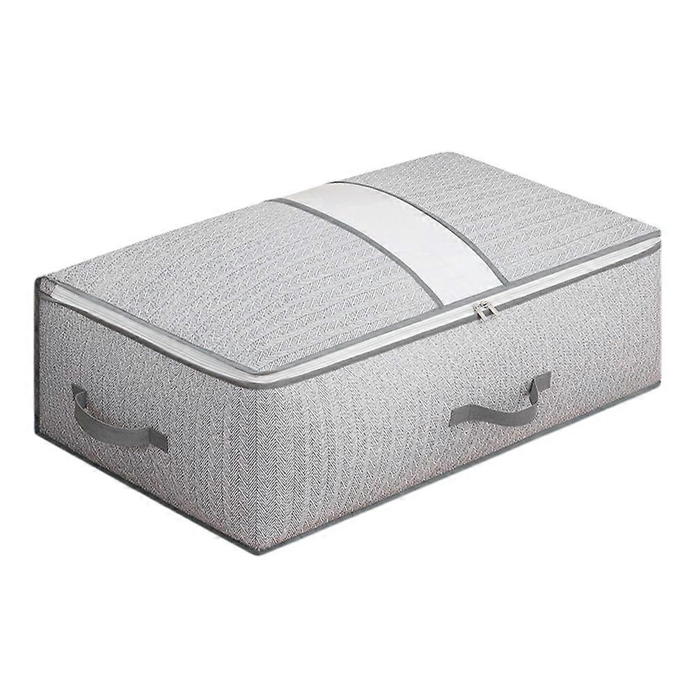 56L Arrow Pattern Under Bed Storage Bag Foldable Clothes Organizer Moving Packing Solution, 80 x 47 