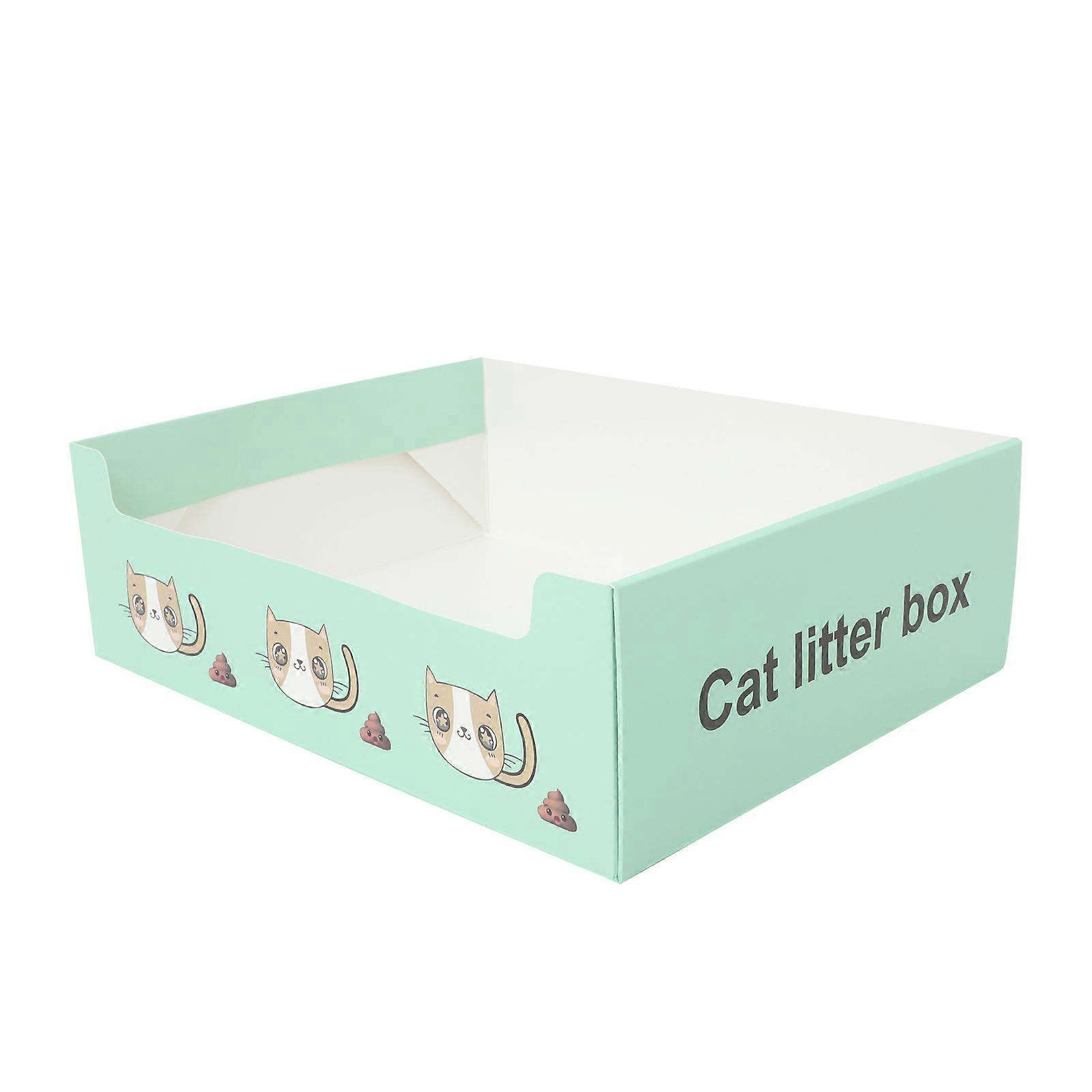 Disposable Cat Litter Box Foldable for Kitten Training Portable Use