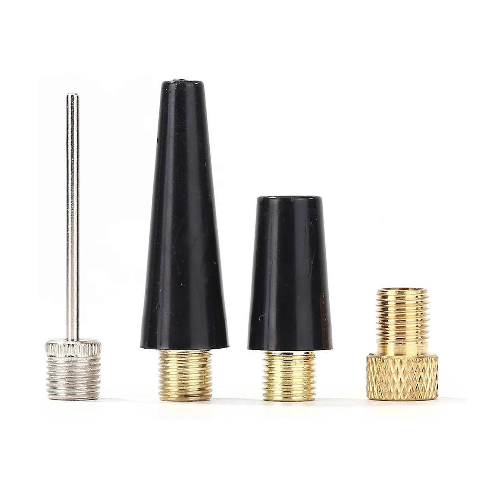 4-Piece Set Mountain Bike Tire Inflator Needle and Basketball Inflator Adapter Kit