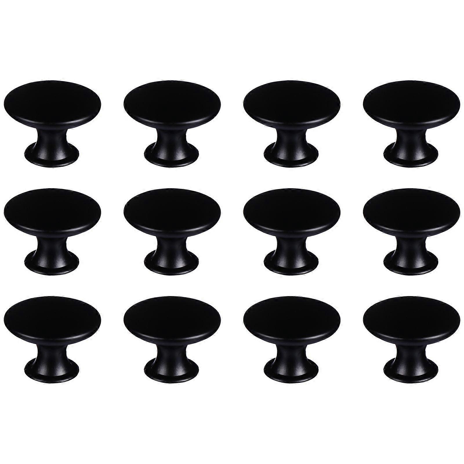 12pcs Round Head Drawer Handle Antique Single Hole Drawer Furniture Knob