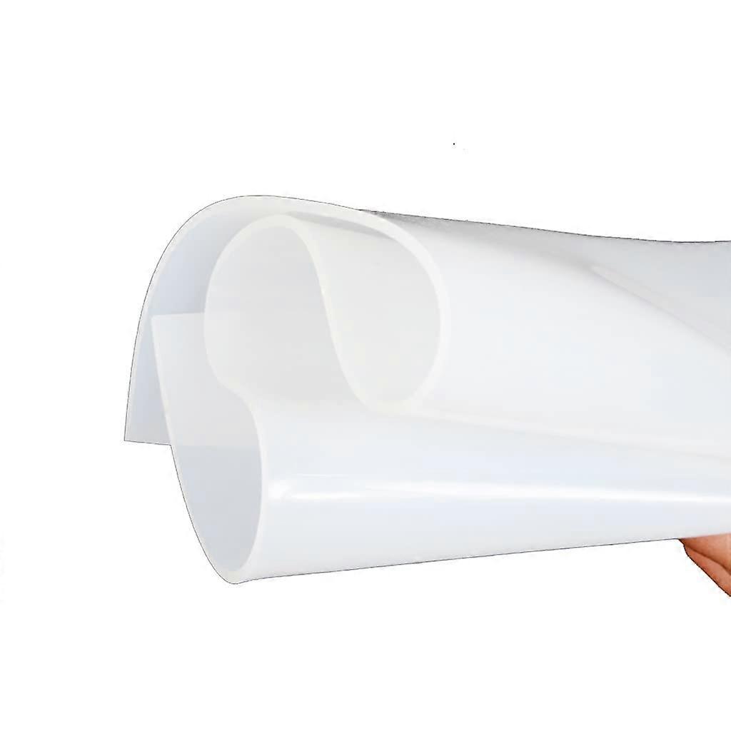 Clear Translucent Silicone Rubber Sheet 250x250mm High Temperature Resistant Pad for Crafting and Baking