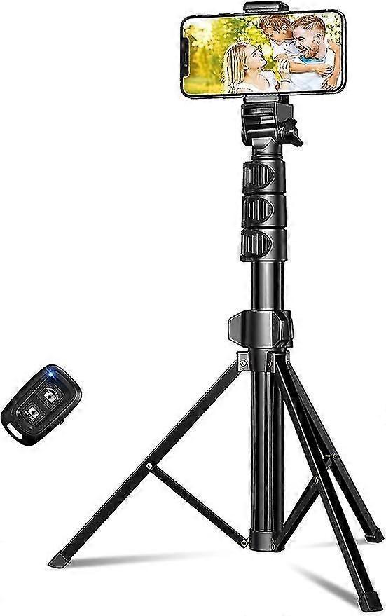 160cm extensible selfie stick trépied en aluminium avec télécommande Bluetooth