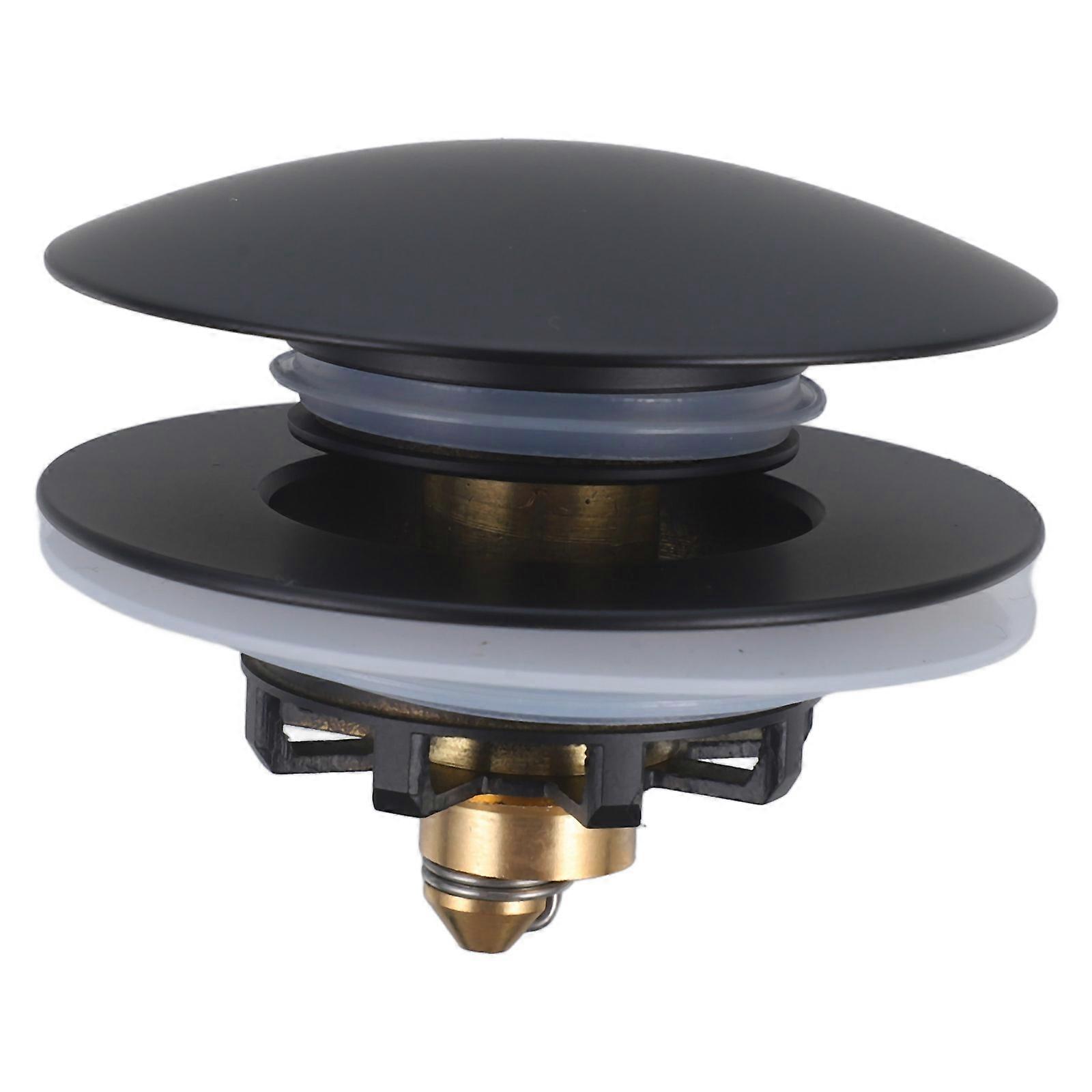 Drain Plug Filter Bathroom Sink Stopper Strainer Hair Blockage Prevention Copper Inner Core Modern Appearance Home Use 6.00X6.00X4.00CM 1Pack