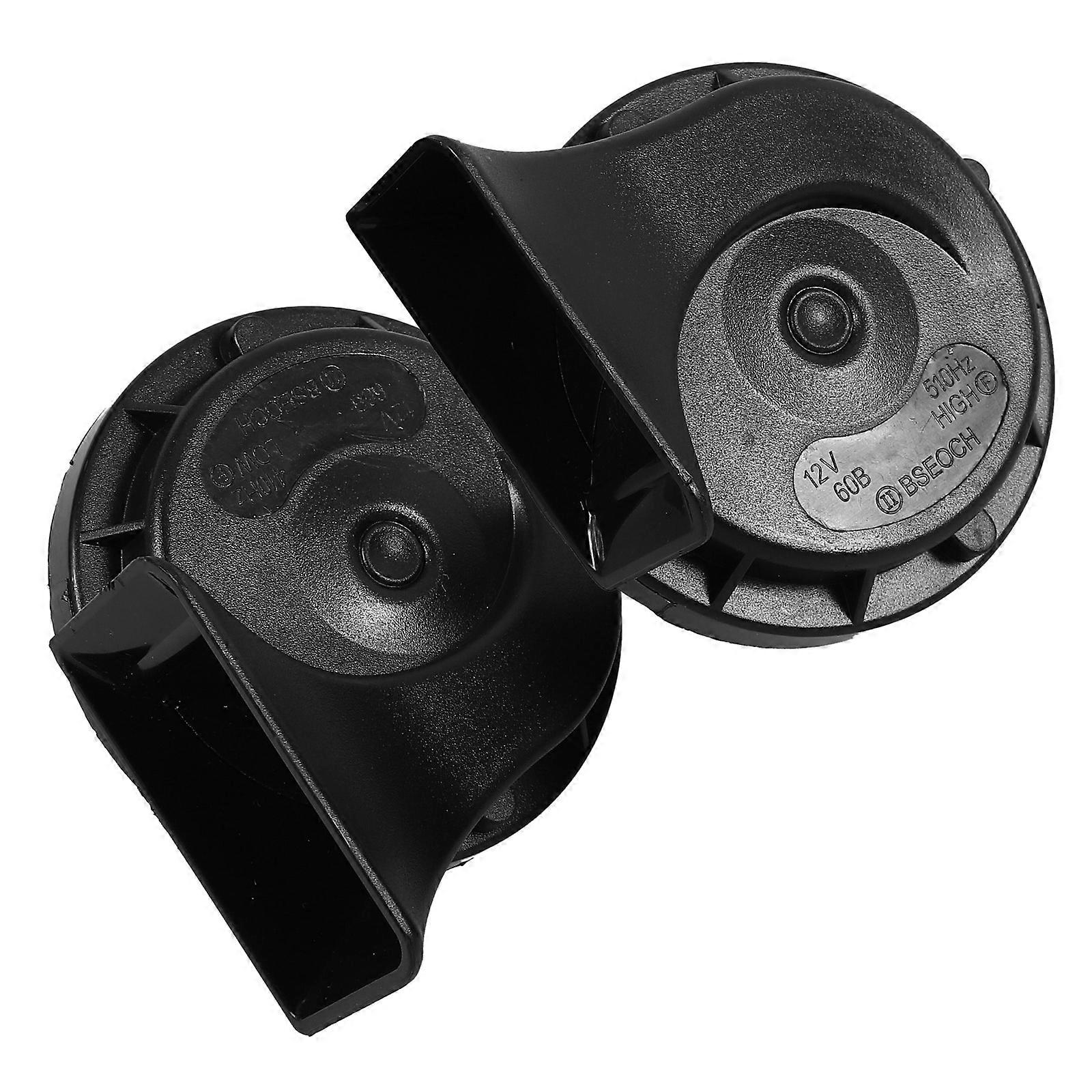 Loud Car Horn for Truck Use with Powerful Sound Output and Weather Resistance Black Plastic 12v Compatible