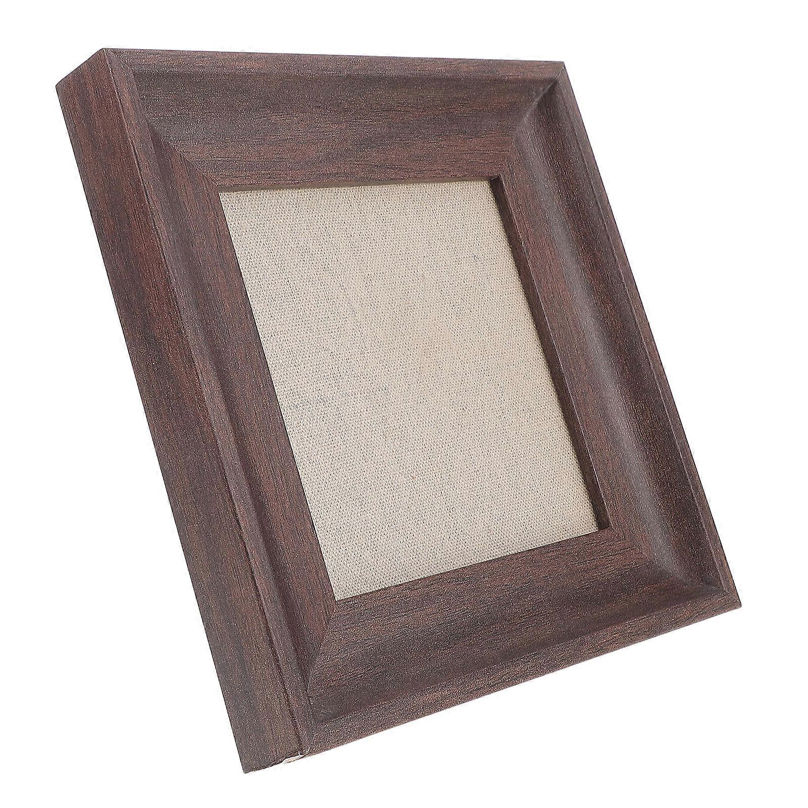 Wood Nail Art Display Board for Decor Brown Photo Background Lightweight and Portable 7x9 Inches