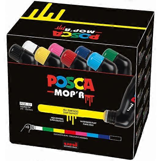 Uni POSCA Mop'r PCM-22 Paint Marker Set of 8