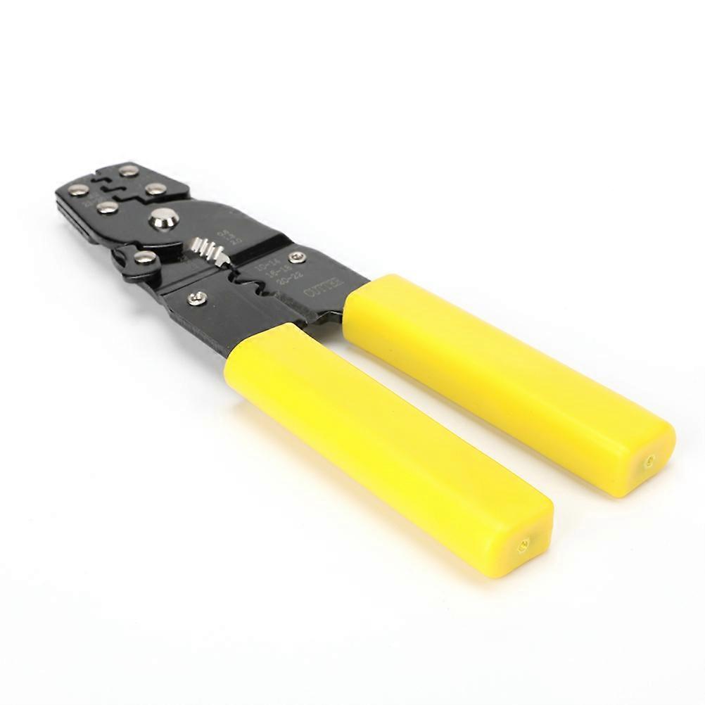 Professional Compression Tool Kit for Coaxial Cable Installation Alloy Steel PVC Yellow 7.5 Inch