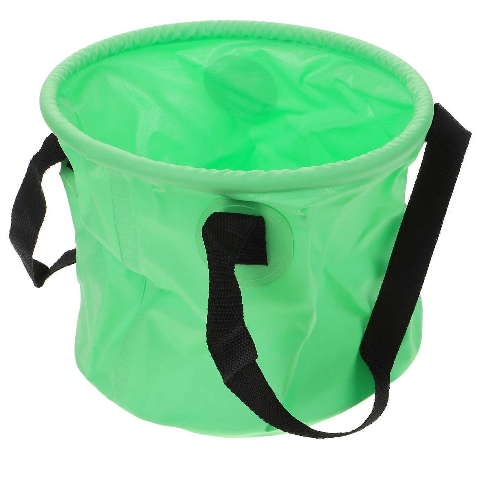 Portable Foldable Bucket For Fishing Traveling Camping Outdoor Activities Random Color Waterproof Design 1PC