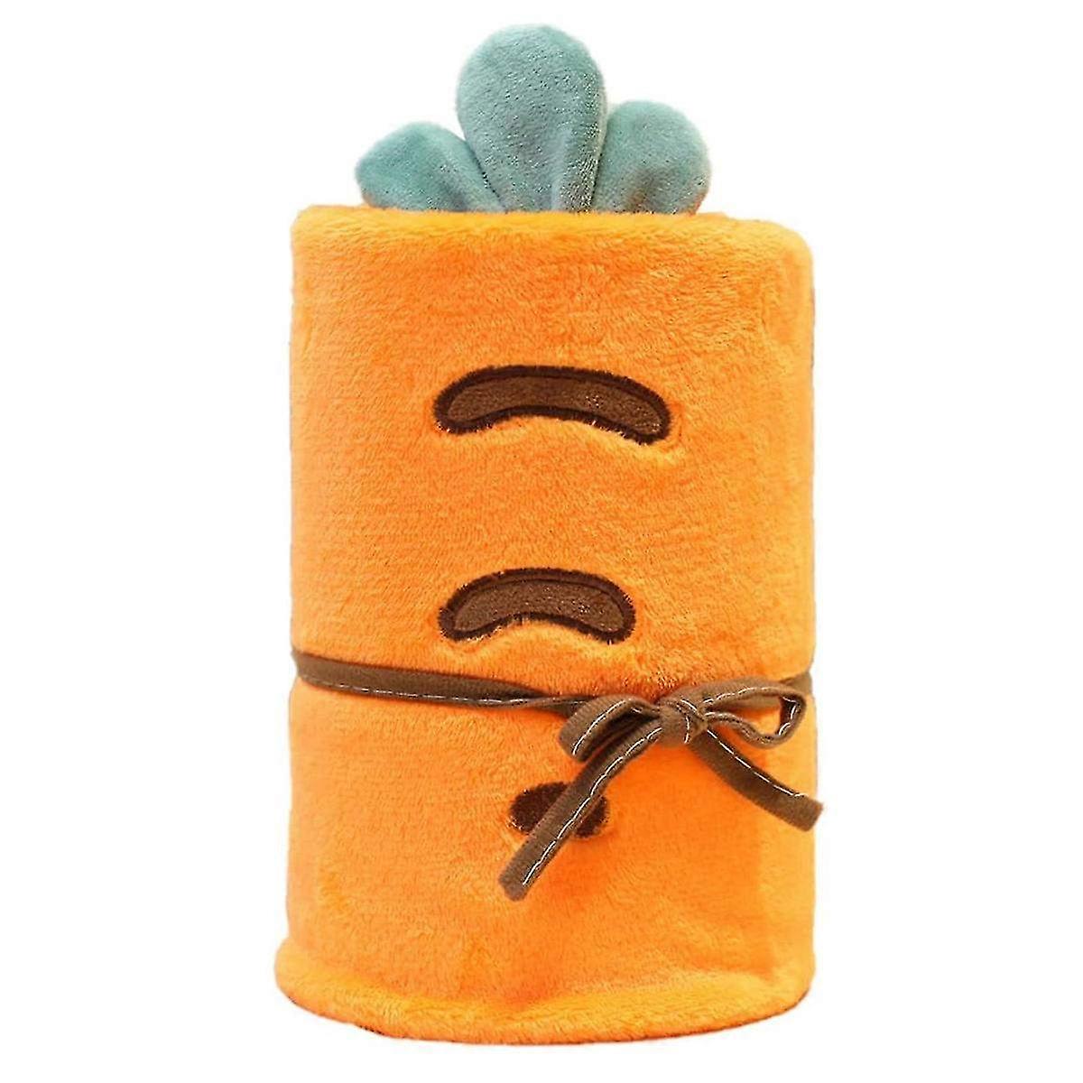 Soft Plush Cartoon Blanket - Breathable Nap Blanket for Office, Sofa, & Bed - Easy to Roll & Cozy Comfort