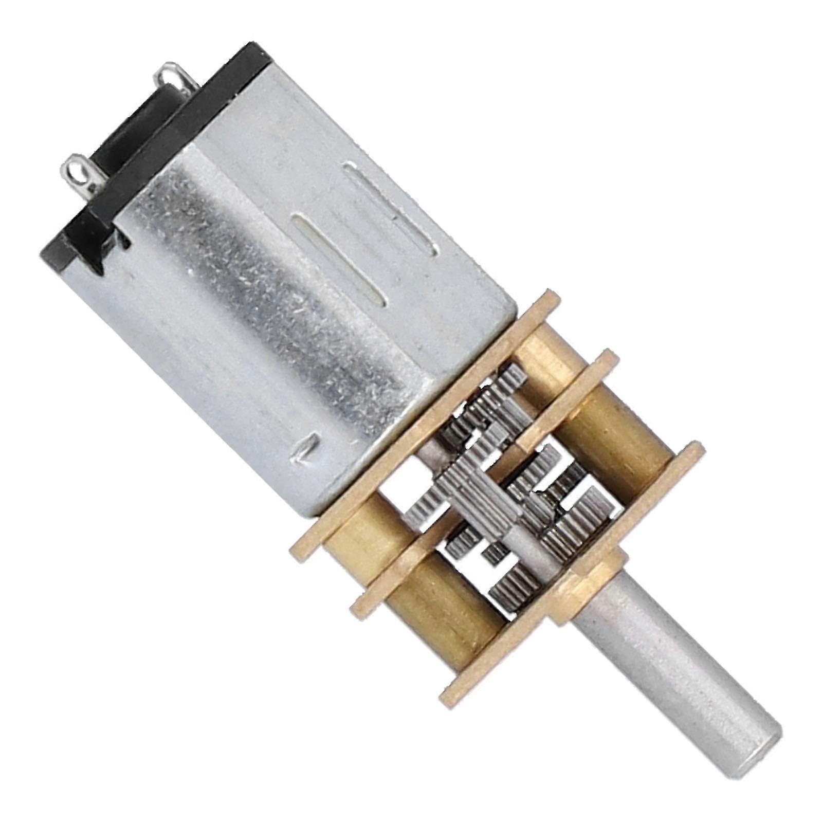 Gear Motor 6V DC Speed Reduction Self-Locking Worm 500RPM M3x10mm Shaft for DIY Projects