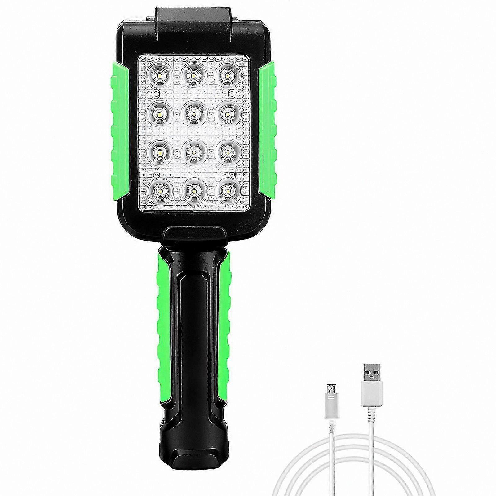 Portable LED Task Light, Rechargeable USB Camping Lamp with Foldable Design, Magnetic Hook for Outdoor Activities and Emergency Use