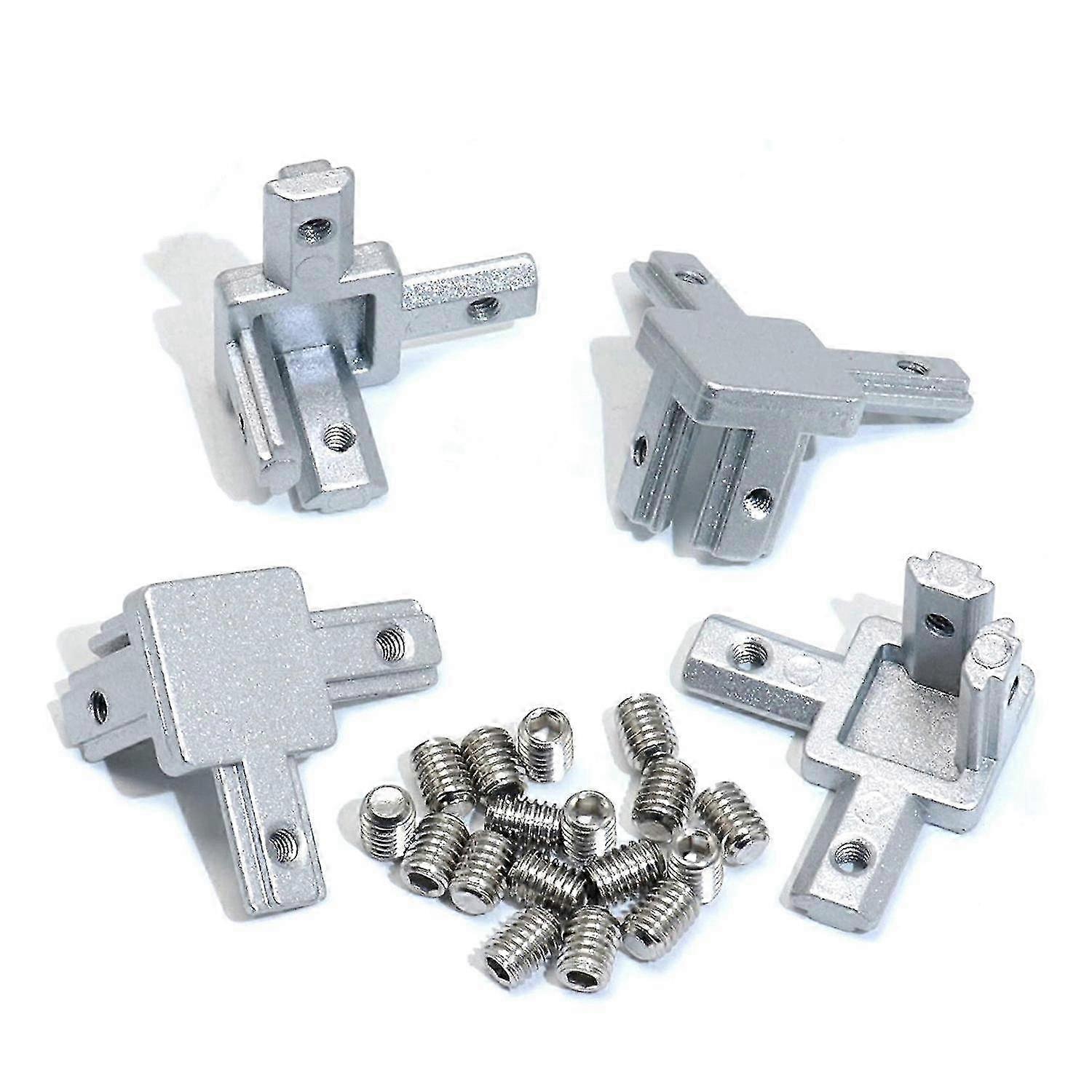 For 4pcs 2020 Series 3 Way End Corner Bracket for T Slot