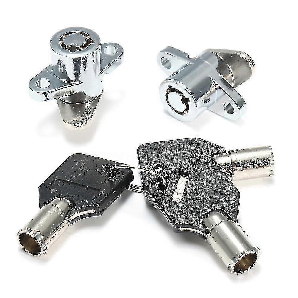 For 2x Hard Saddlebag Lock with 3 Keys Set - For Touring Glide Road King New - Secure Storage