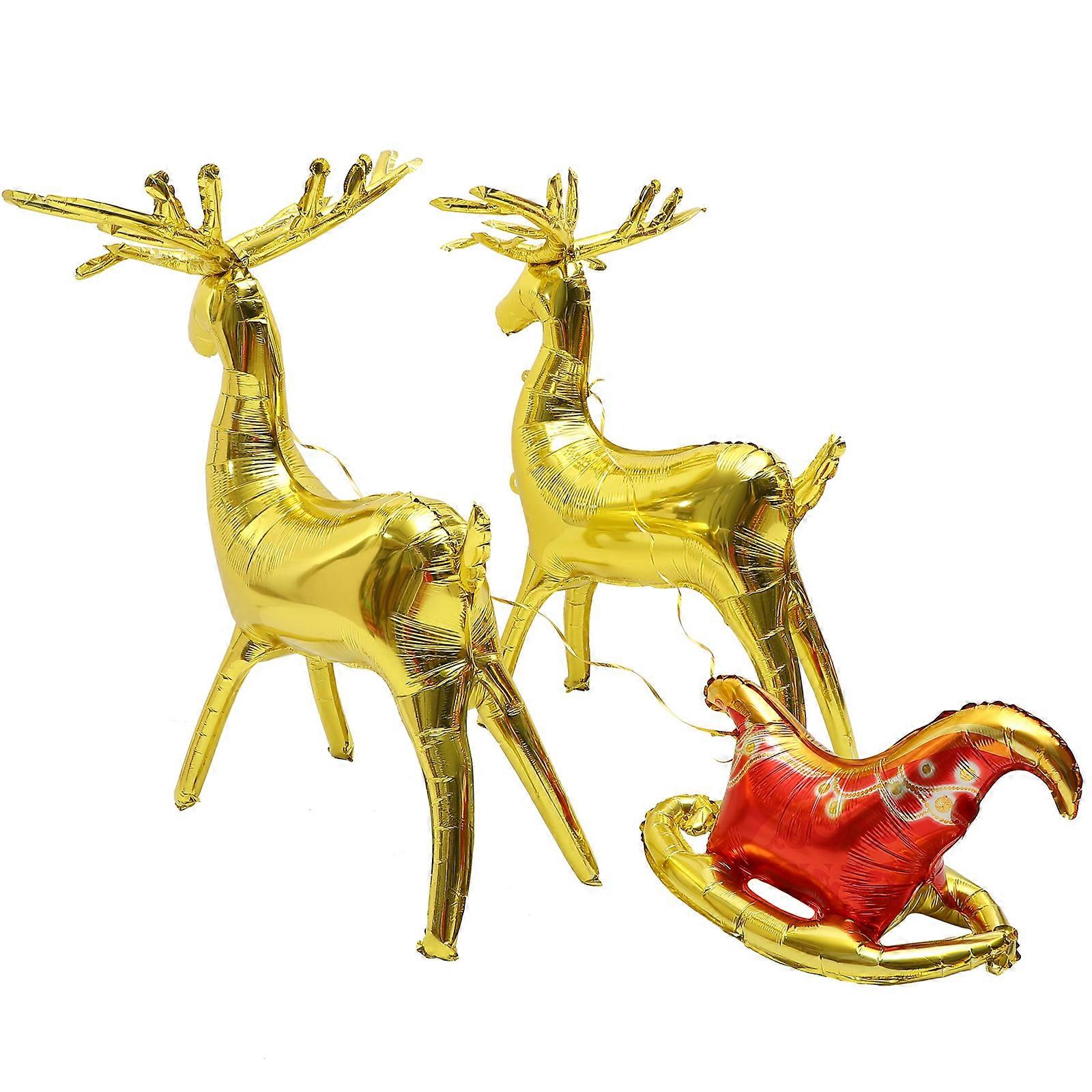 Balloon Decoration Kit Elk Shape Festive Decoration Assorted Color Reliable 1 Set