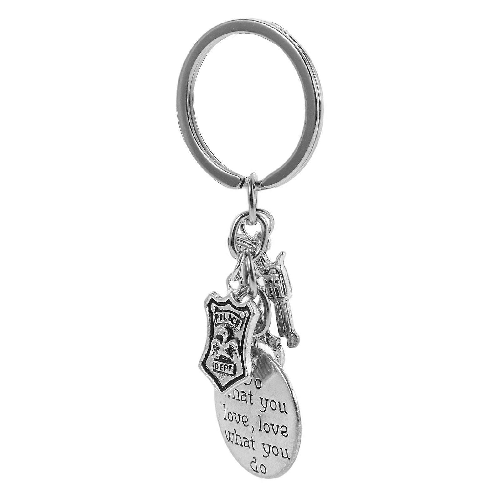 Key Holder Keychain With For 1Set Silver