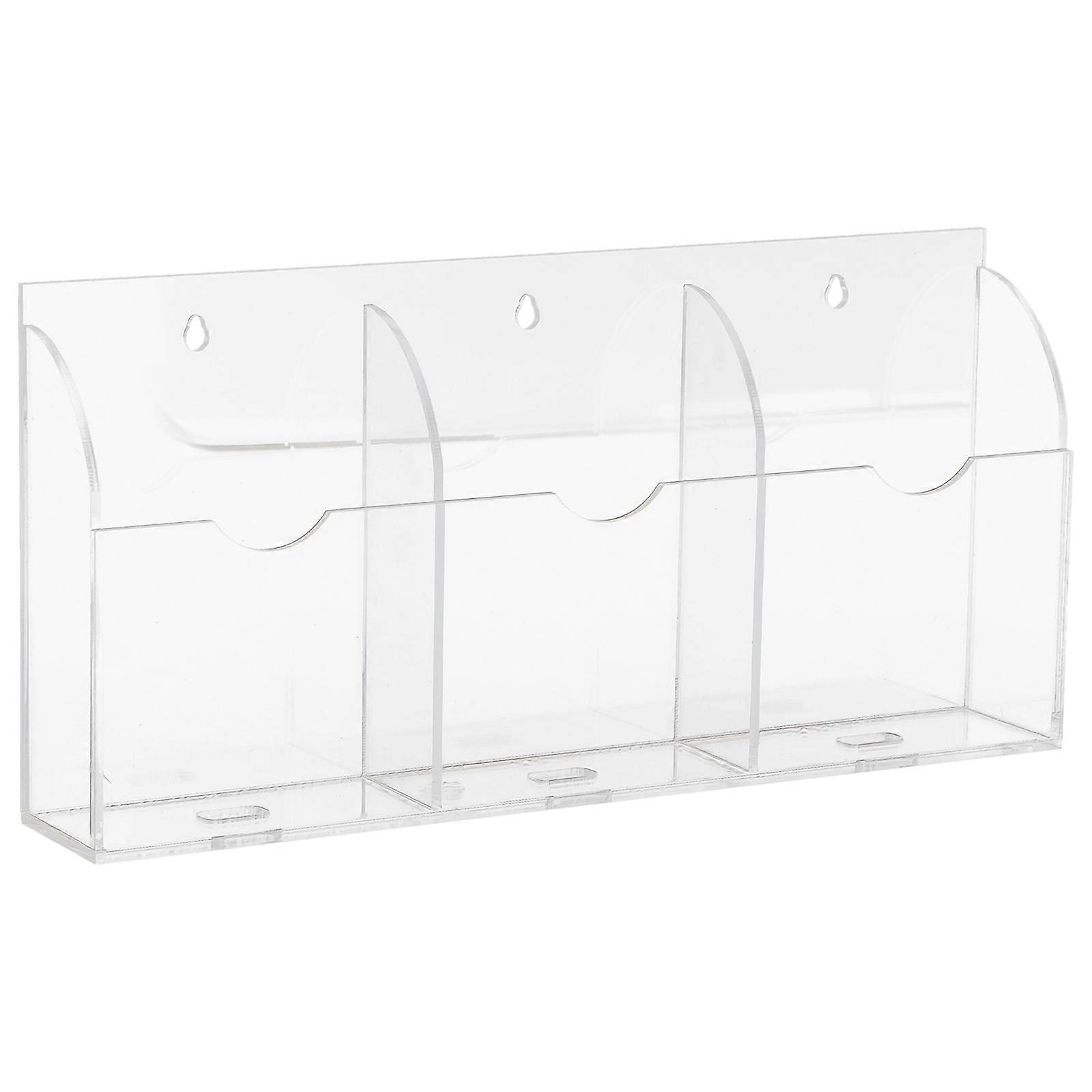 Space-Efficient Acrylic Holder for Remotes and Device Charging