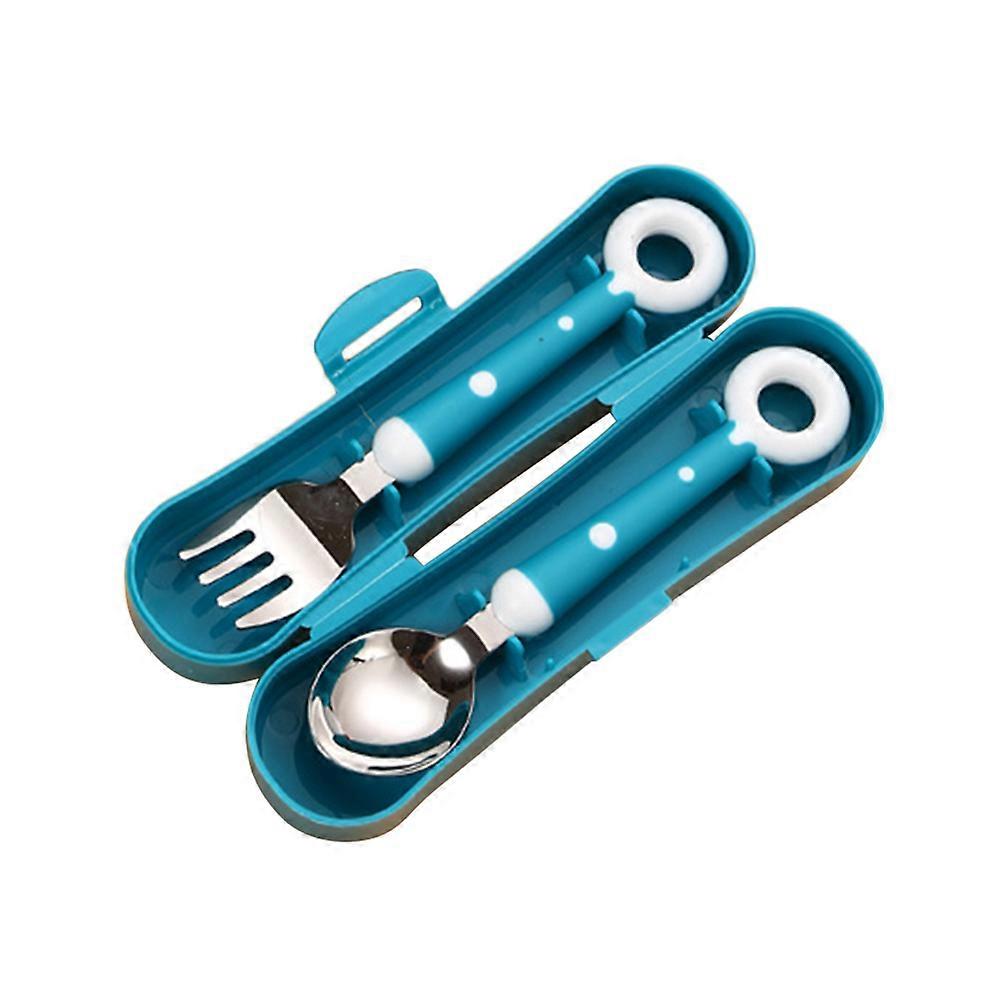 Kids Learning Tableware with Silicone and Stainless Steel for Toddler Eating Green Color Lightweight and Durable 1 Set
