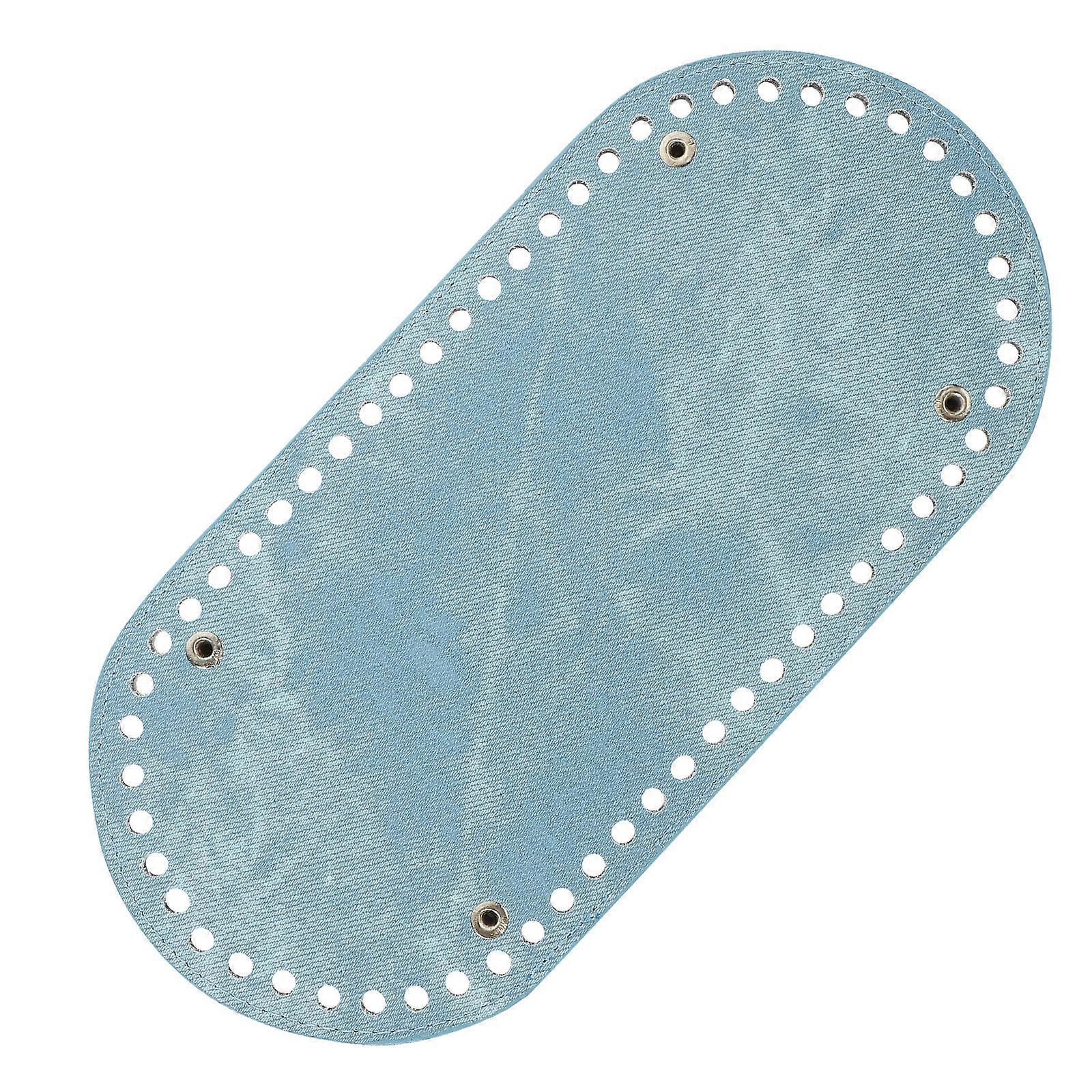 Purse Bottoms Cushion Base Durable Denim Cloth Pouch Grey 1Set For DIY Craft Projects