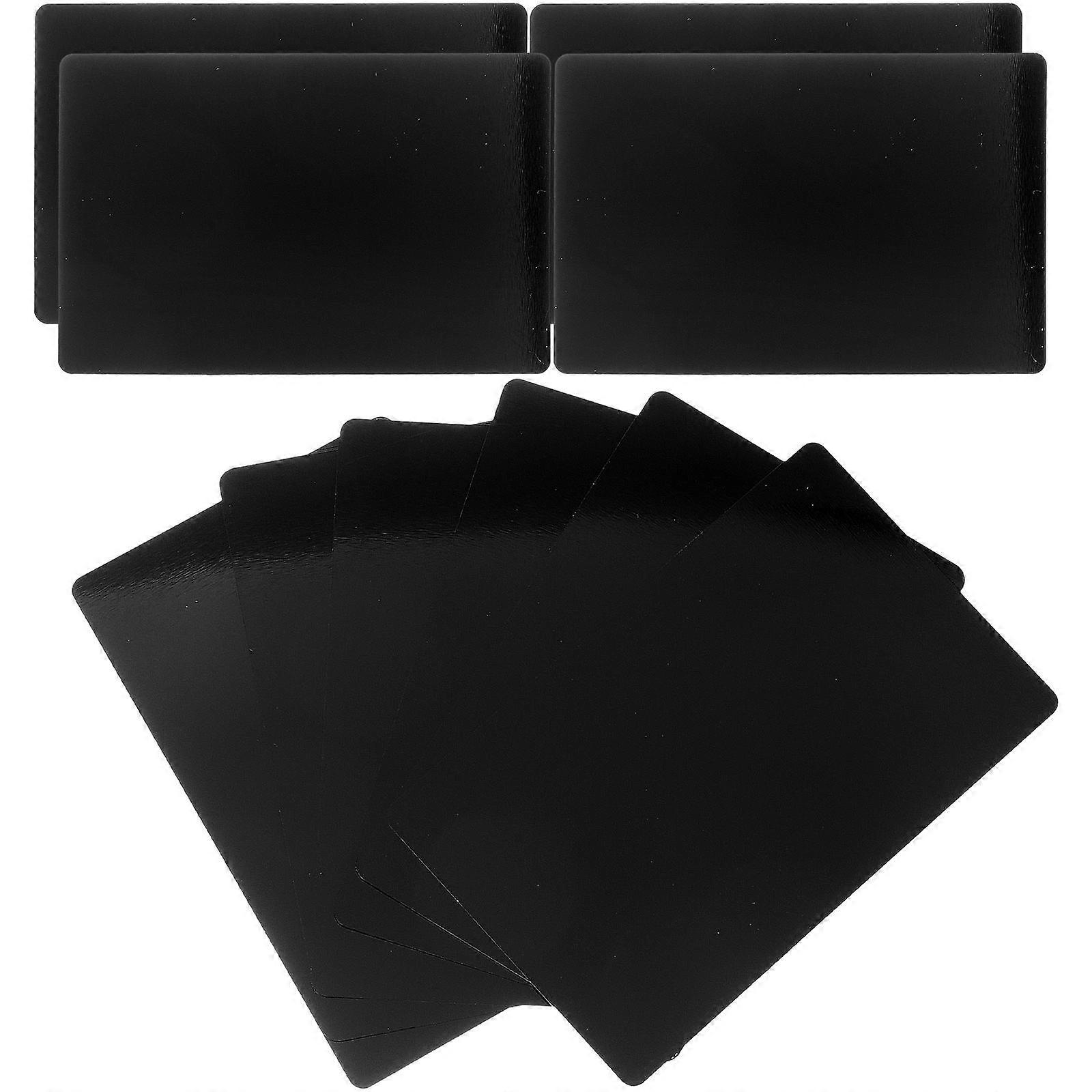 10pcs Blank Metal Business Cards Engraved Name Cards Metal Name Plates