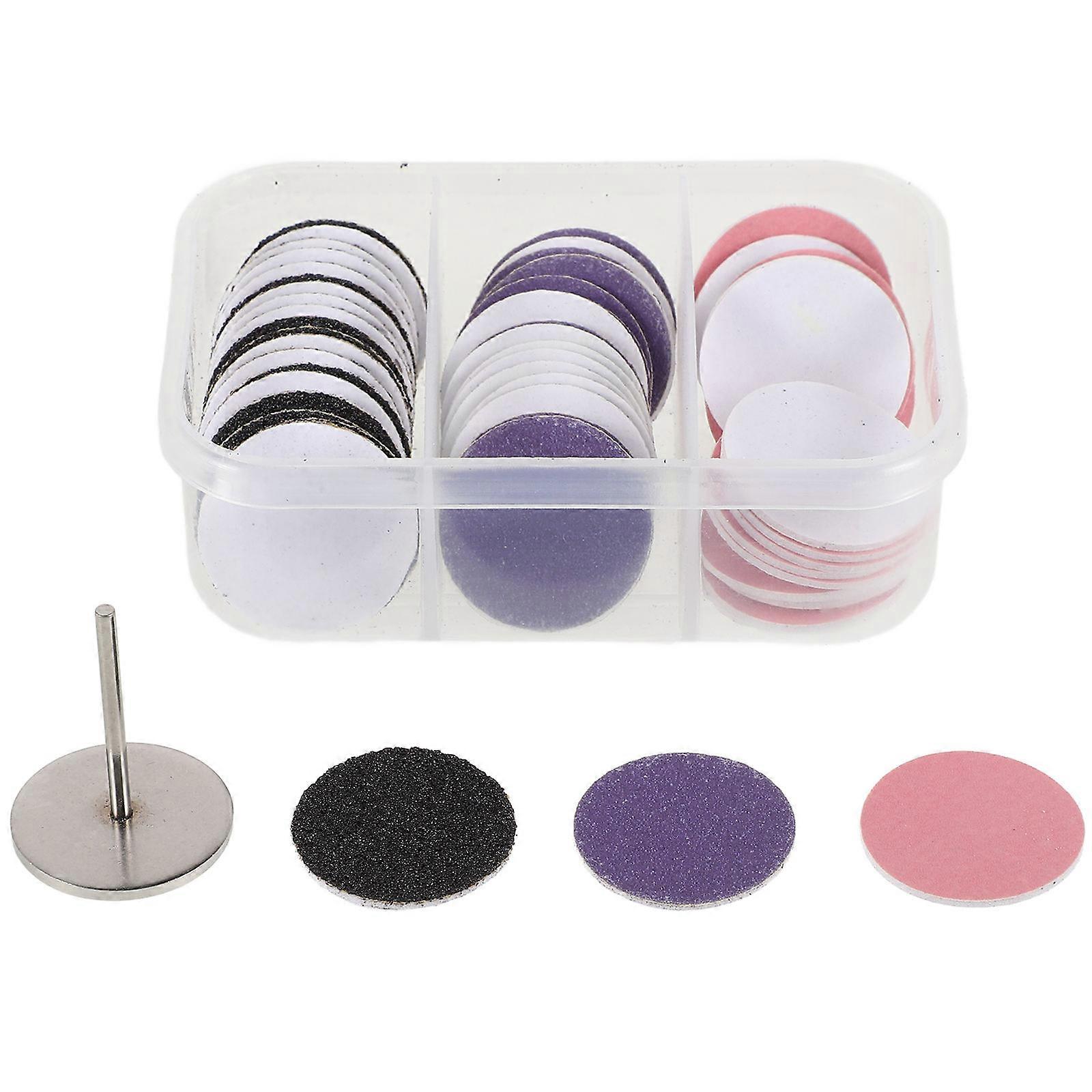Wand Sandpaper Discs for Manicure Multi Compatible with Electric Foot Remover 1 Box