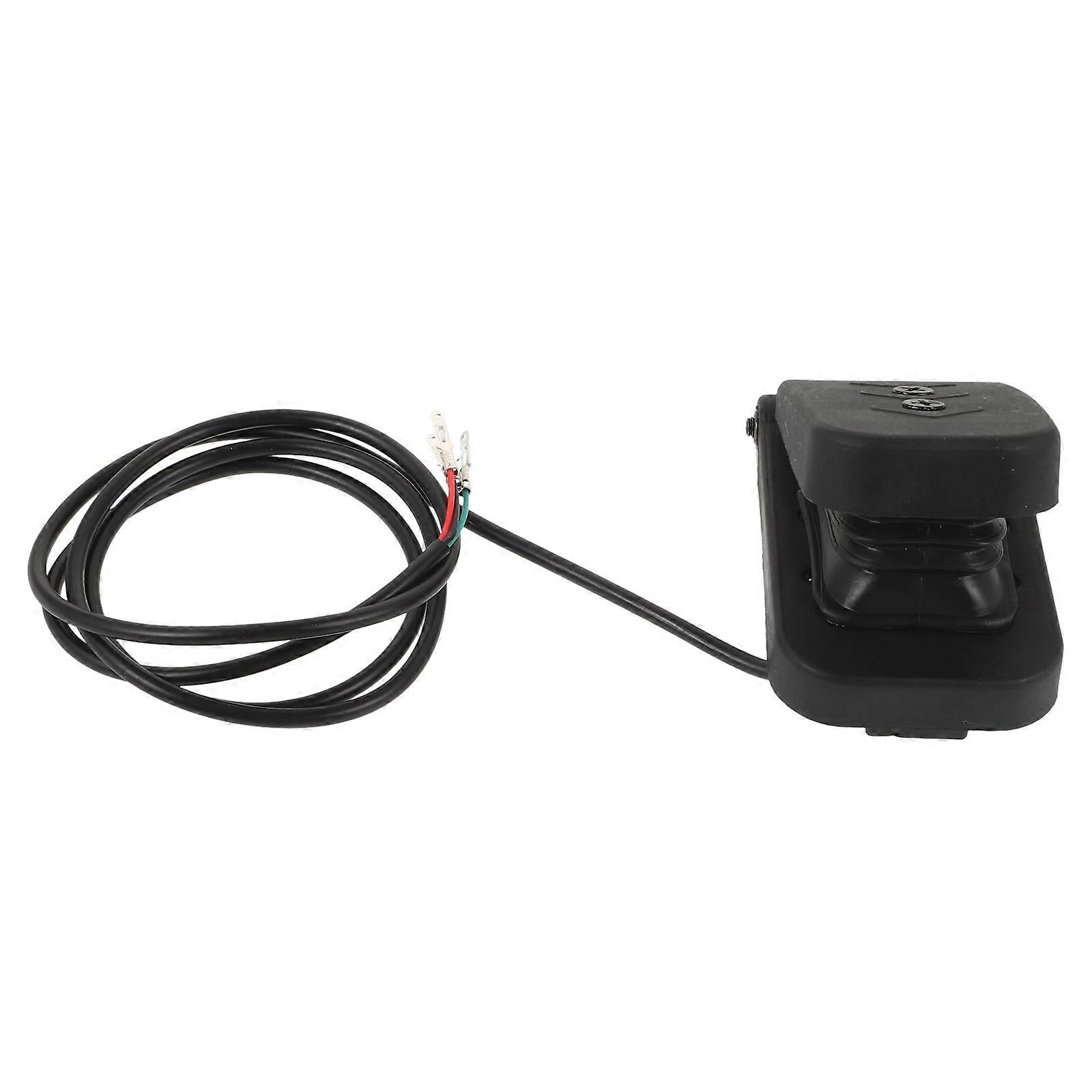Black Throttle Foot Pedal for Kart with Adjustable Sensitivity and Sturdy Plastic Construction